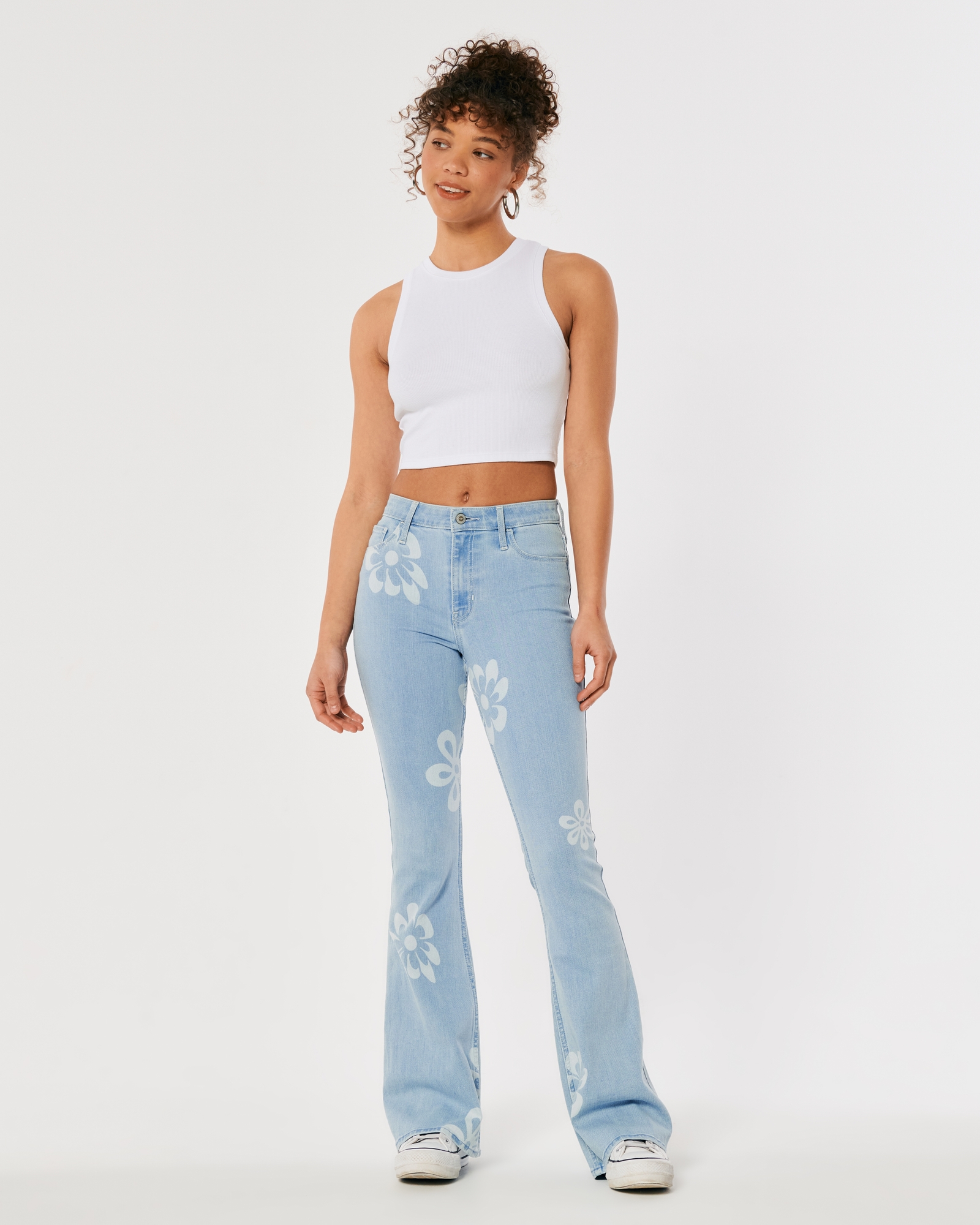 Hollister Curvy High Rise Vintage Flare Jeans Size undefined - $34 New With  Tags - From Heather