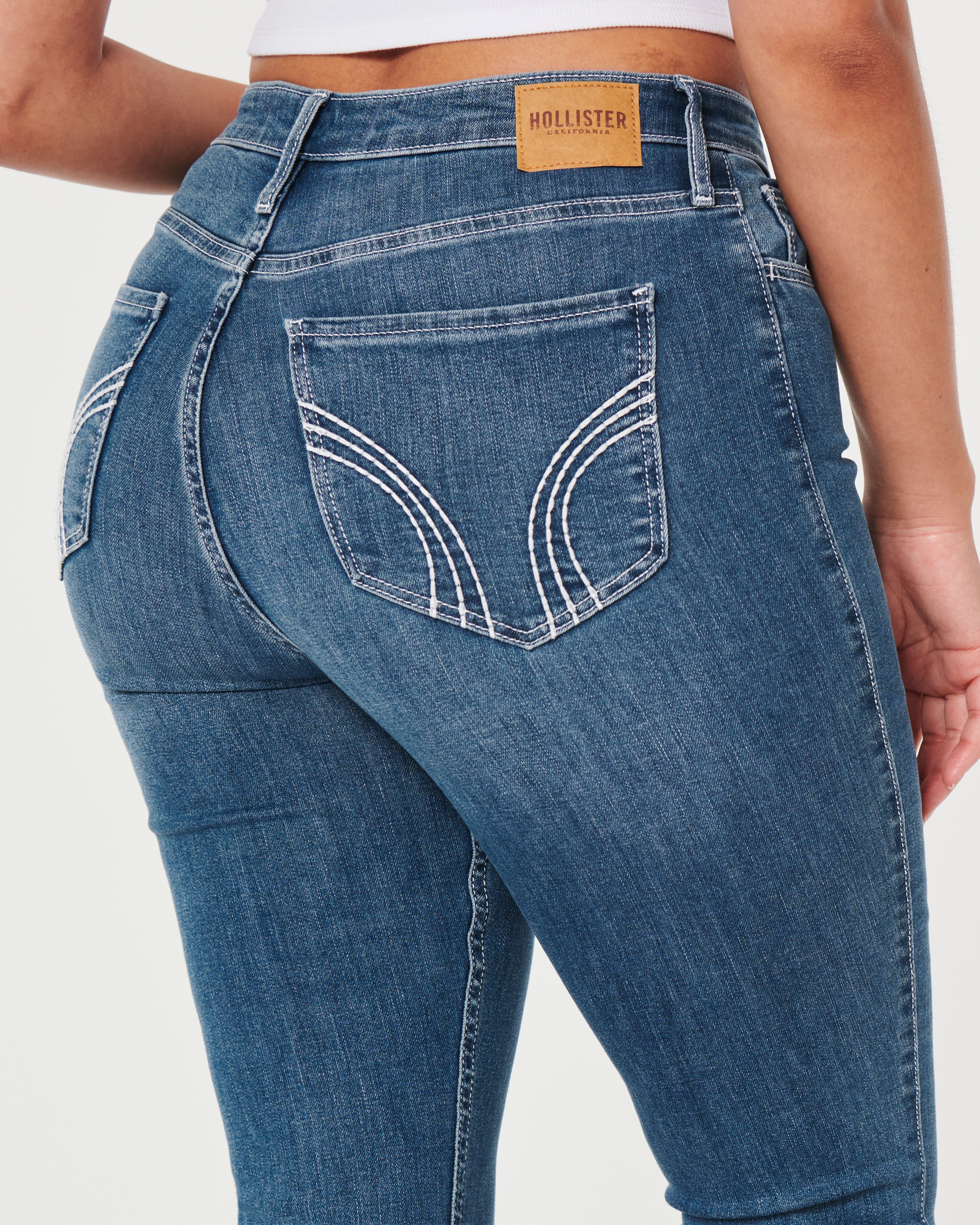 Hollister jeans high outlet waisted