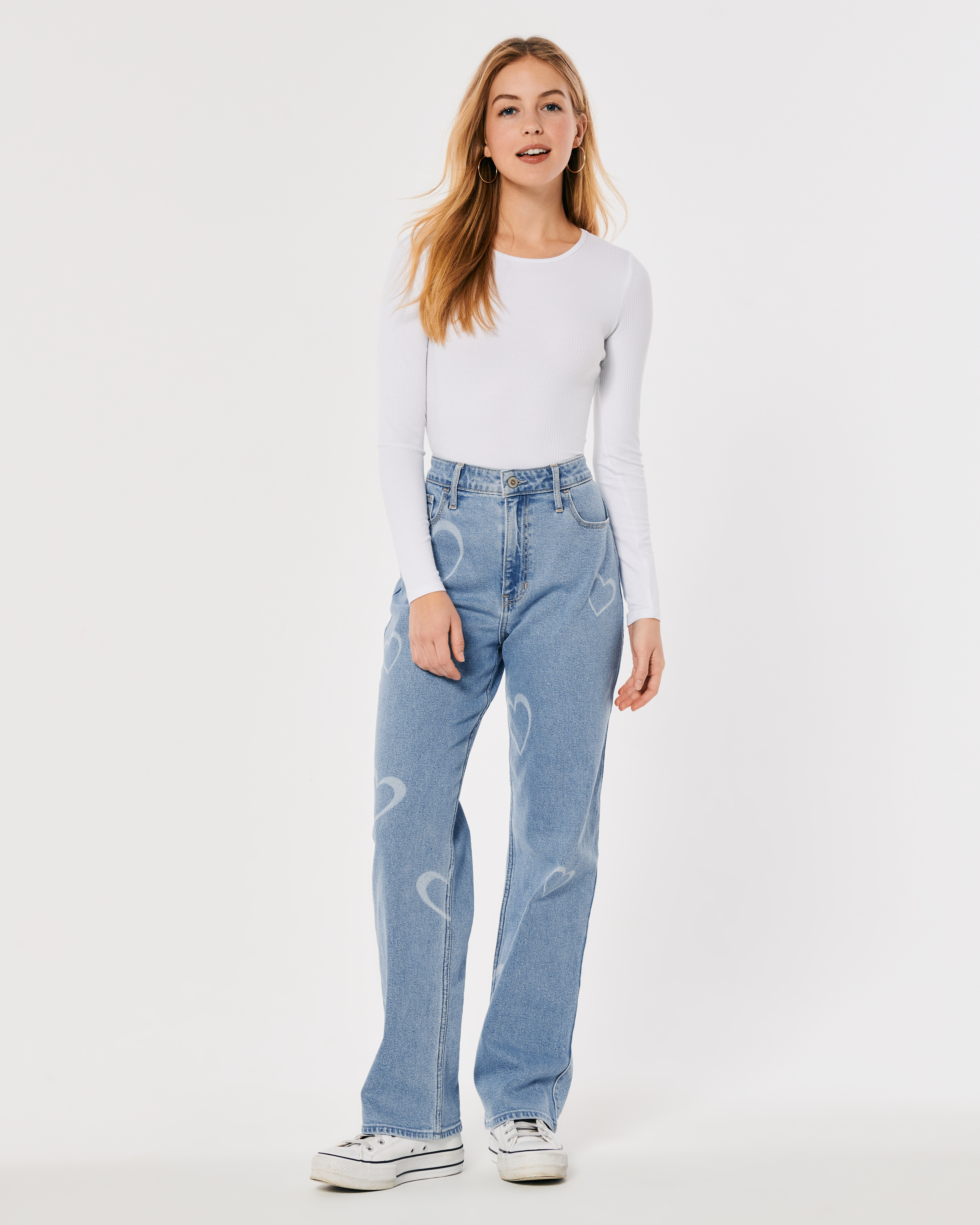 Women's Ultra High-Rise Medium Wash Mom Jeans
