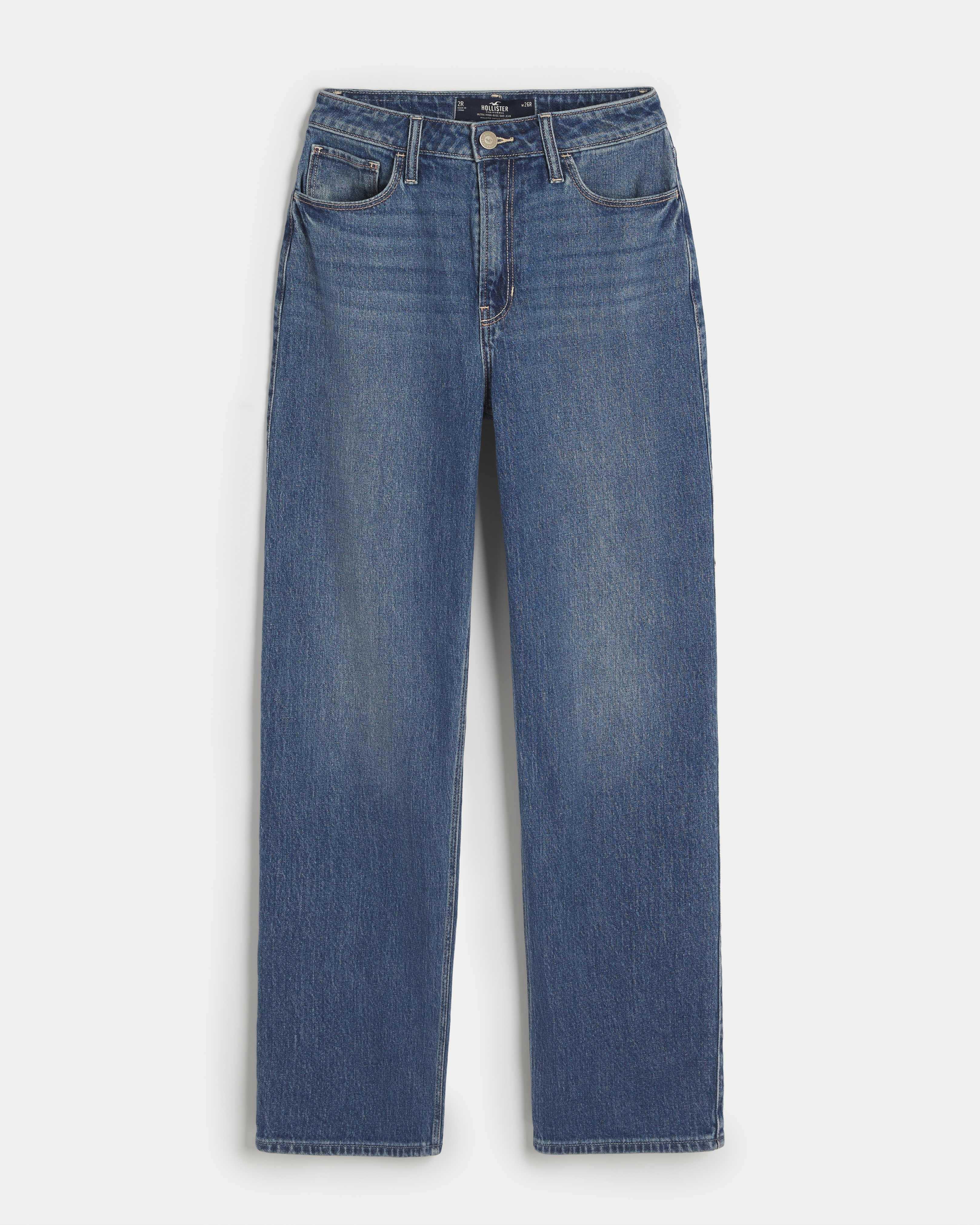 Women s Ultra High Rise Medium Wash Dad Jeans in Medium Wash Size 2 L 3 L 26W from Hollister