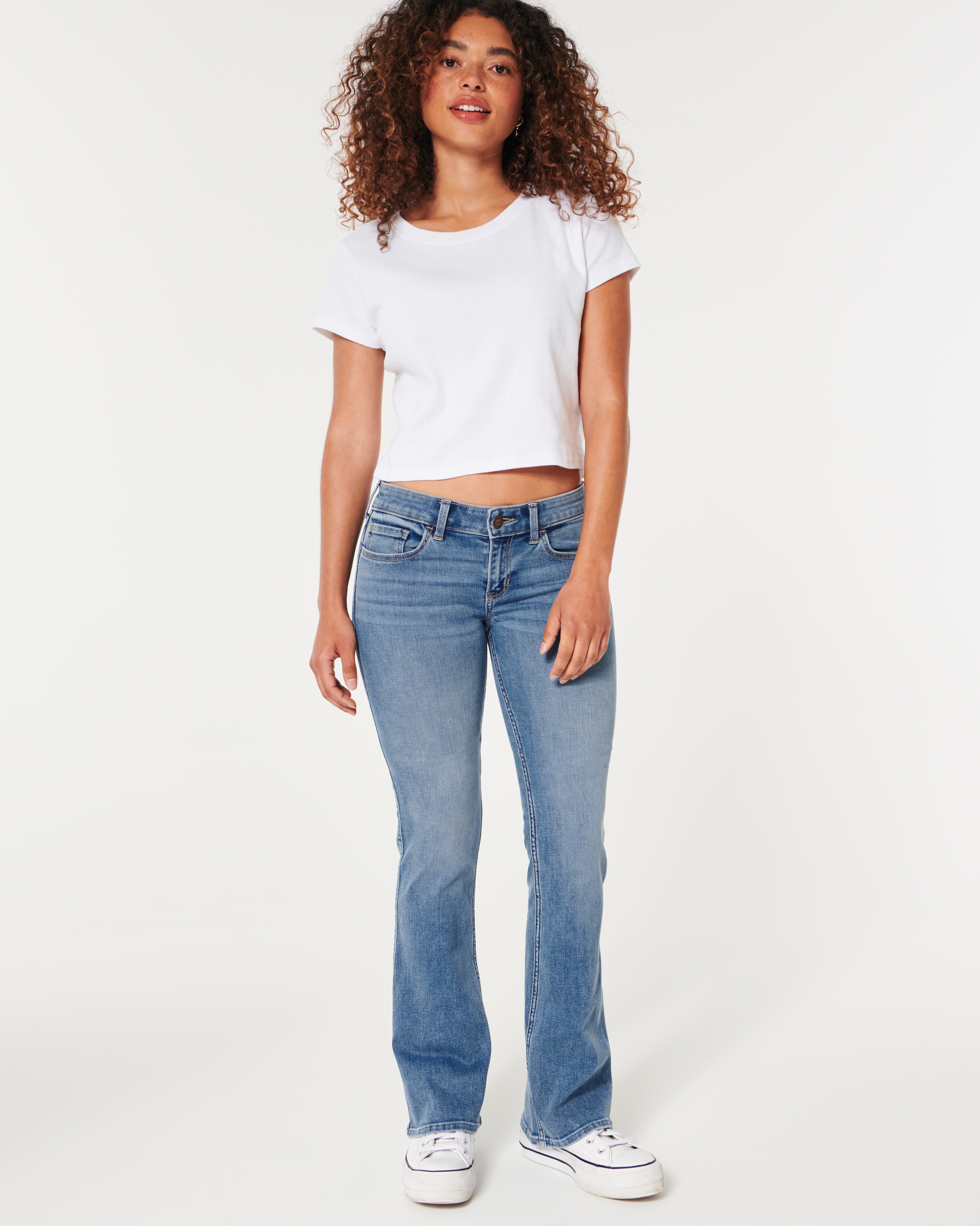 Low-Rise Medium Wash Boot Jeans