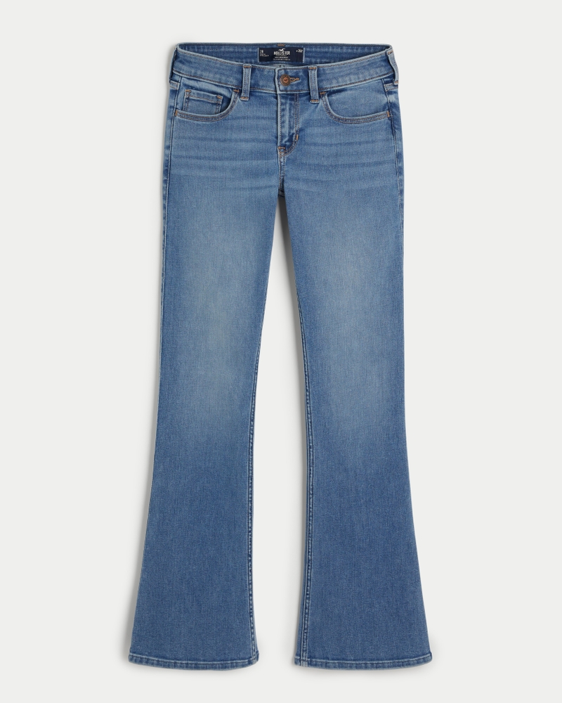 Women's Low-Rise Medium Wash Boot Jeans | Women's Bottoms | HollisterCo.com