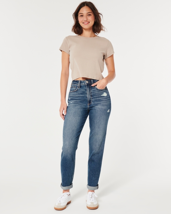 Jeans de tiro alto para mujer