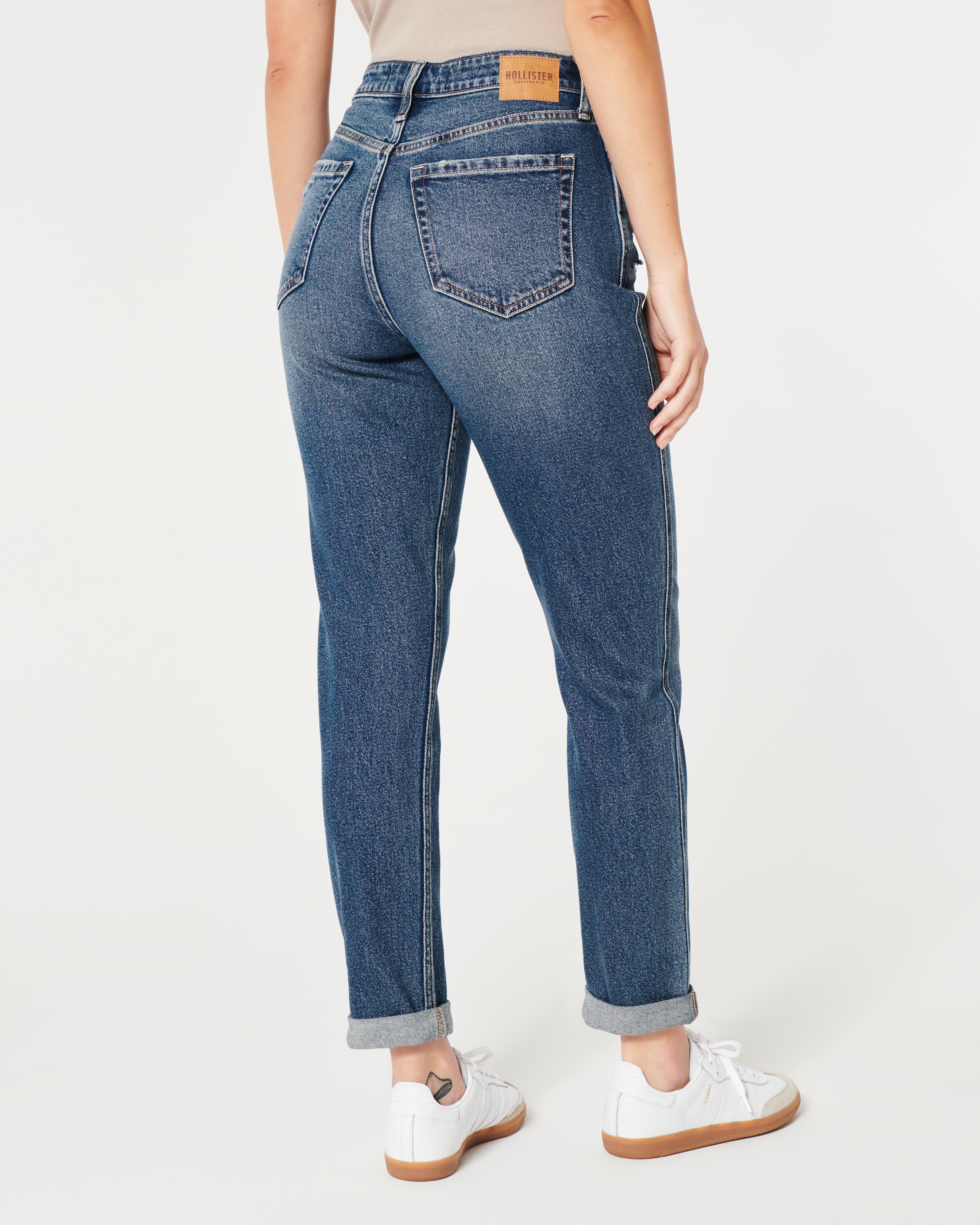 Hollister ultra high rise cheap mom jean