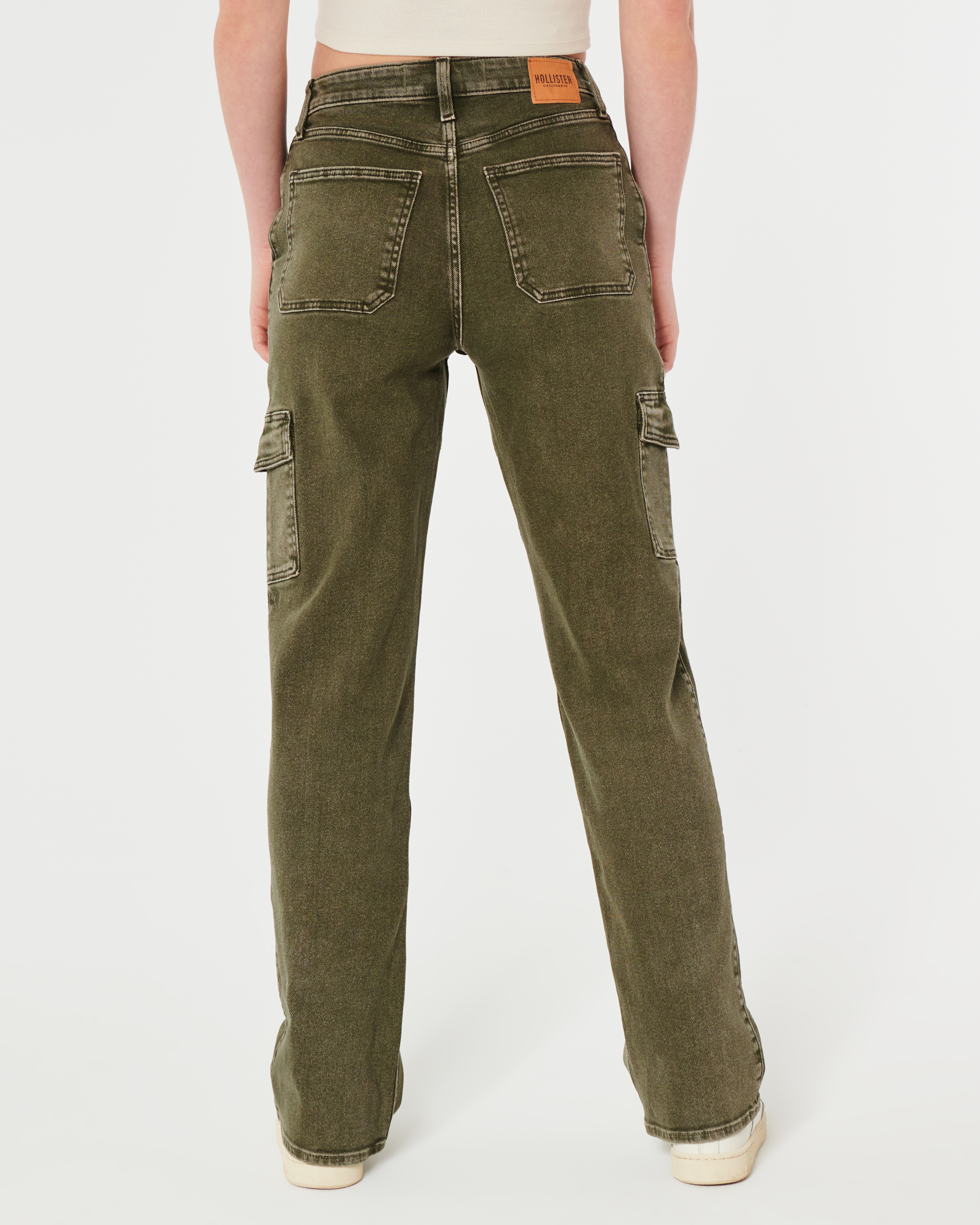 Hollister olive on sale green jeans