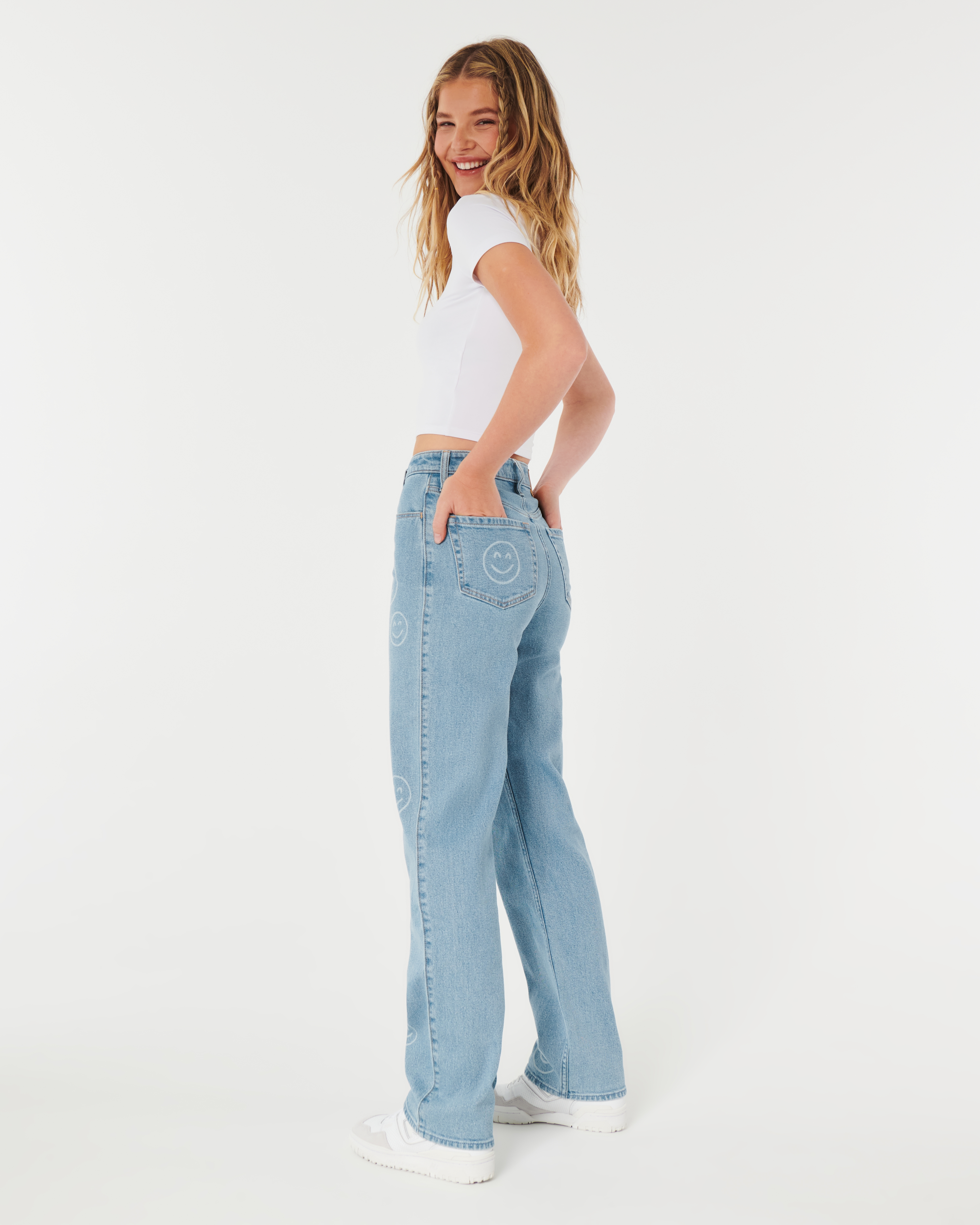 Hollister ultra high rise jeans best sale