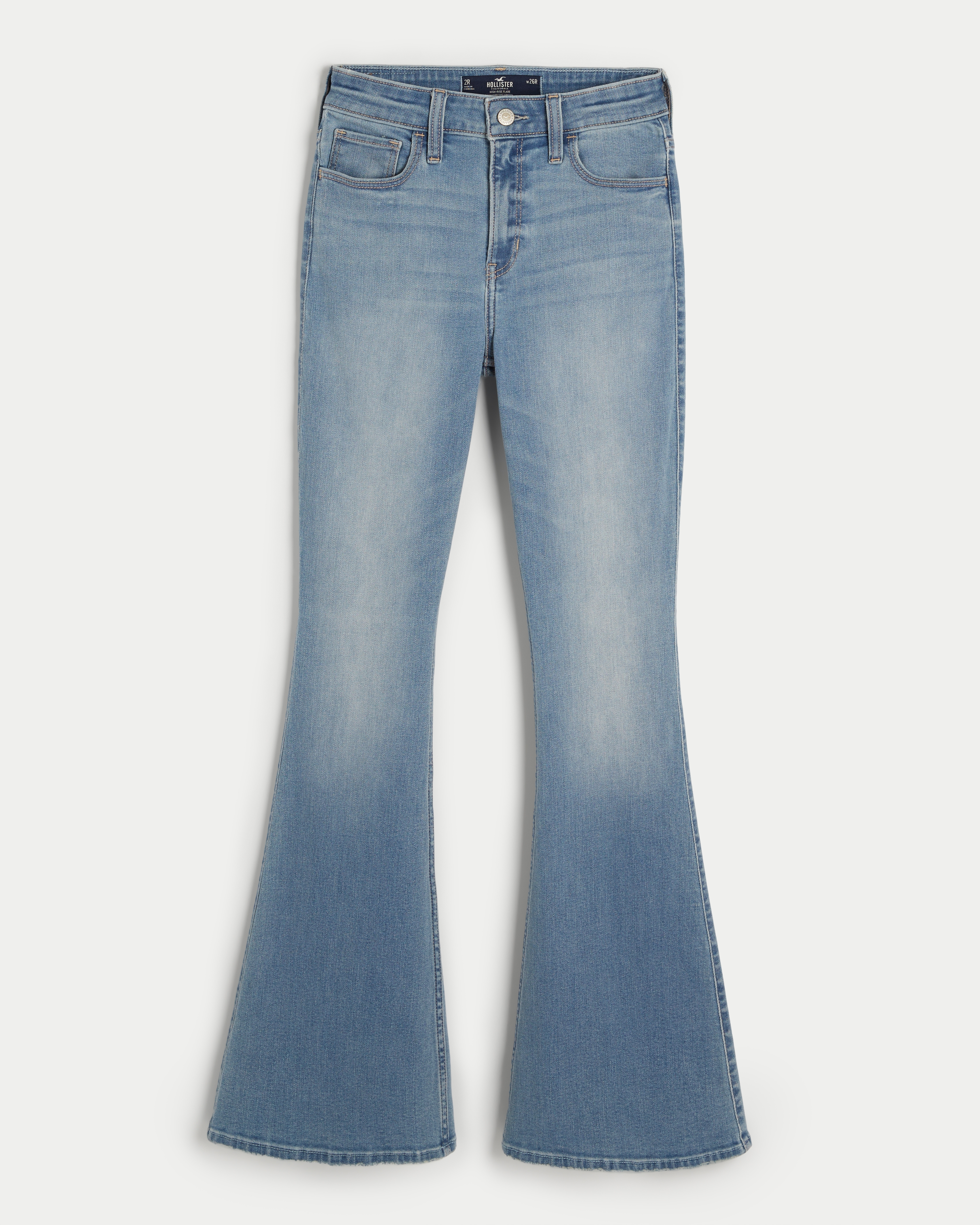 Women s High Rise Medium Wash Flare Jeans Women s Bottoms