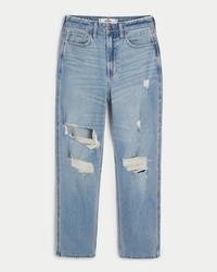 mom jeans hollister  Mom jeans, High rise mom jeans, Clothes design