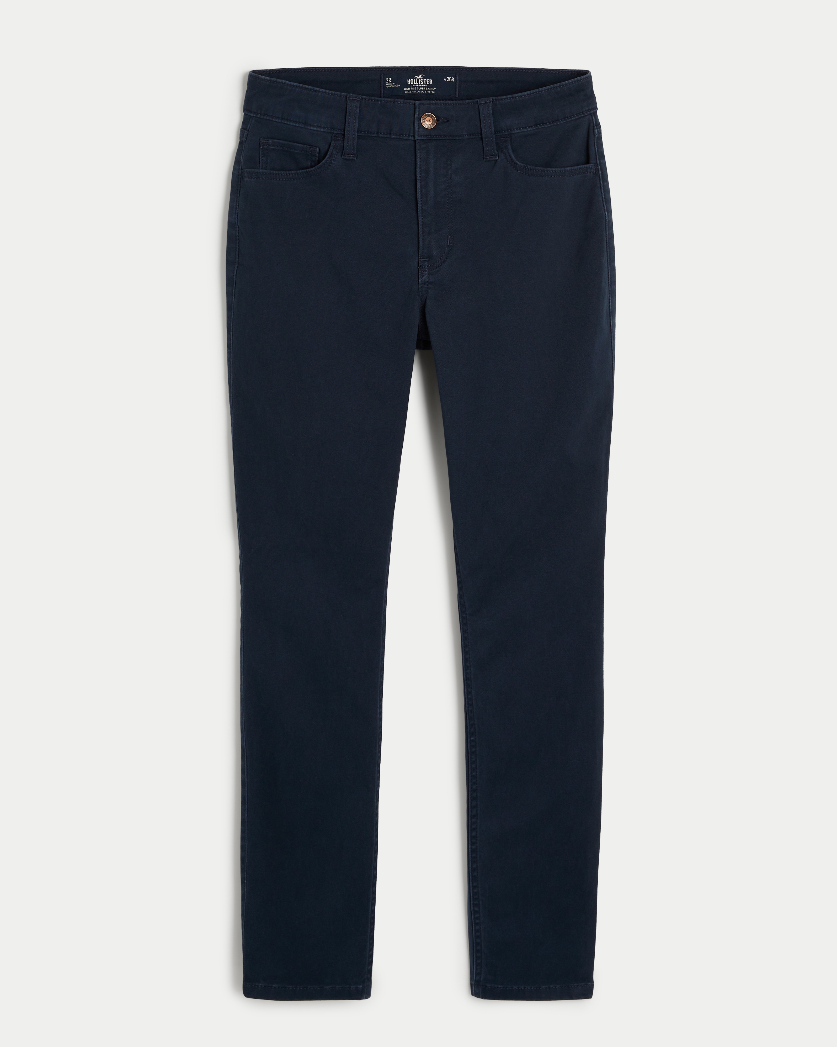 High-Rise Navy Super Skinny Jeans