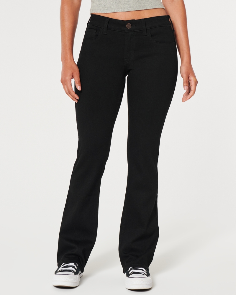 Low-Rise Black Boot Jeans