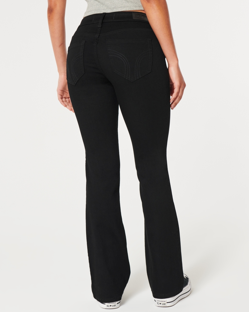 Low-Rise Black Boot Jeans
