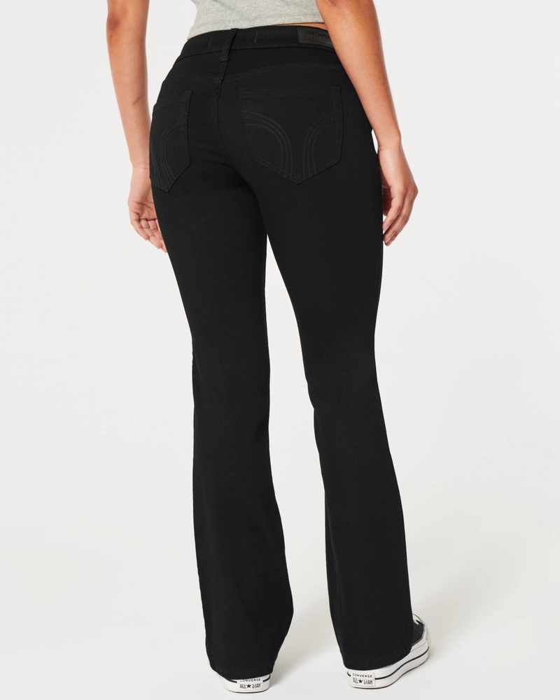 Low-Rise Black Boot Jeans