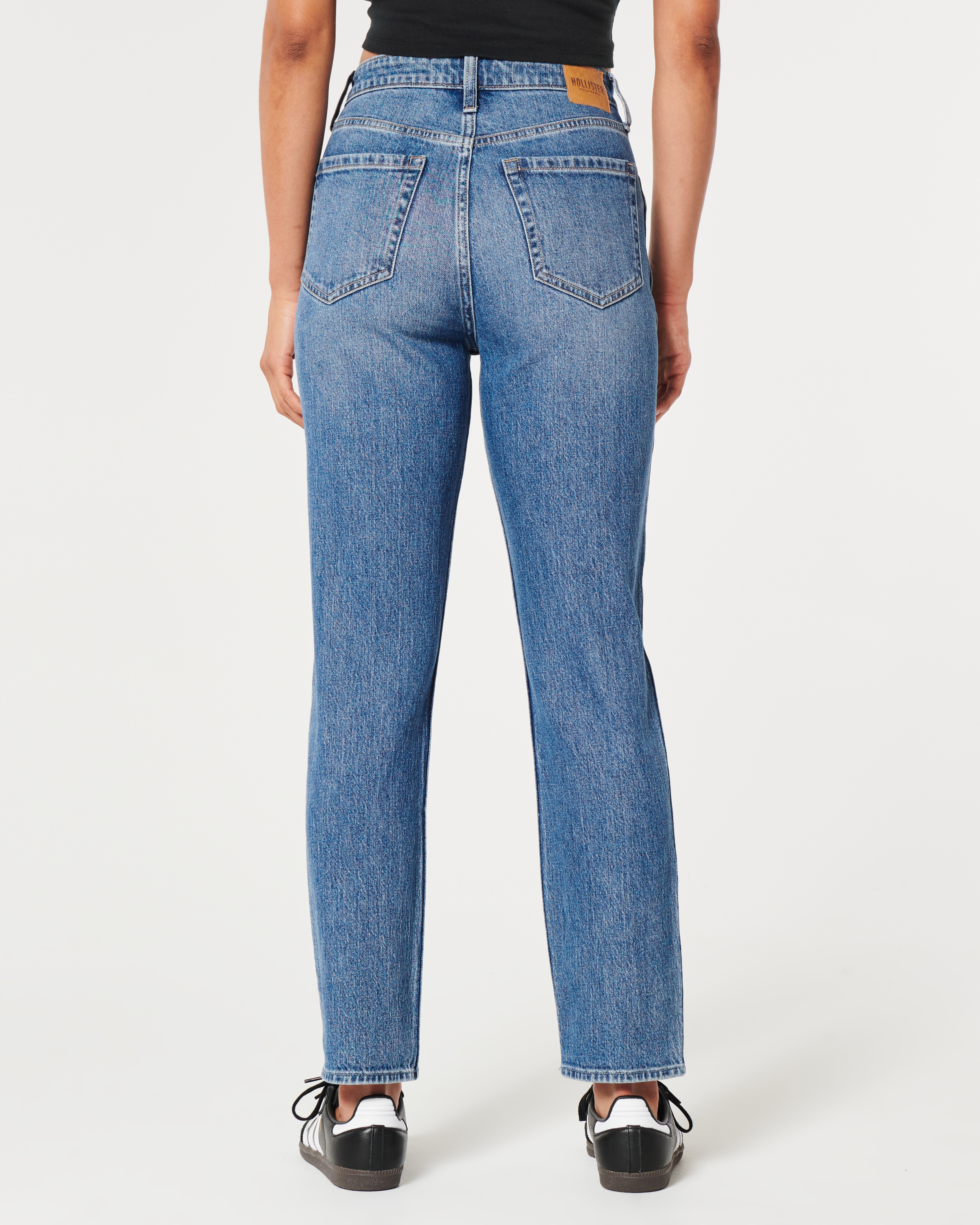 Ultra High-Rise Bright Medium Wash Mom Jeans