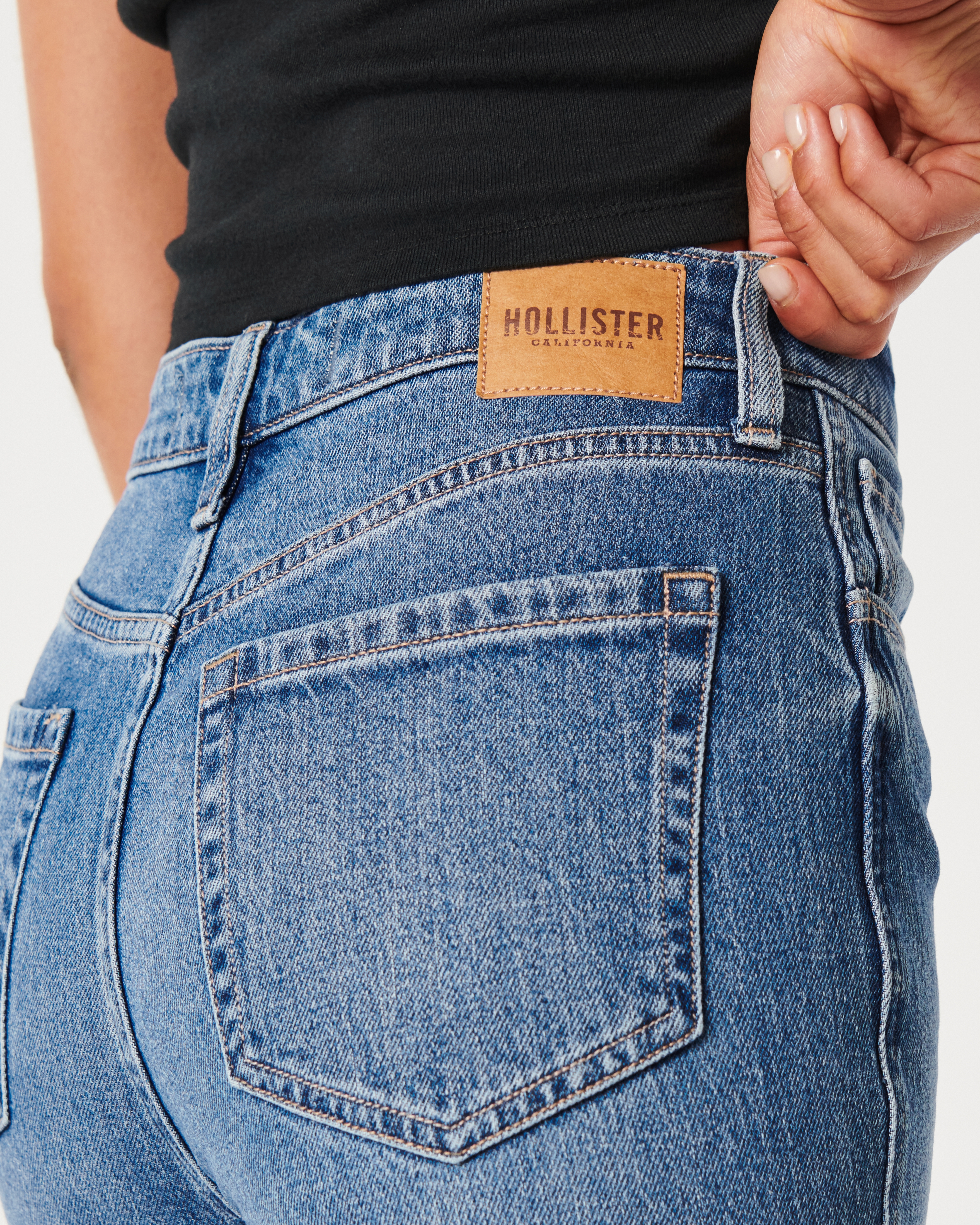 Ultra High-Rise Bright Medium Wash Mom Jeans