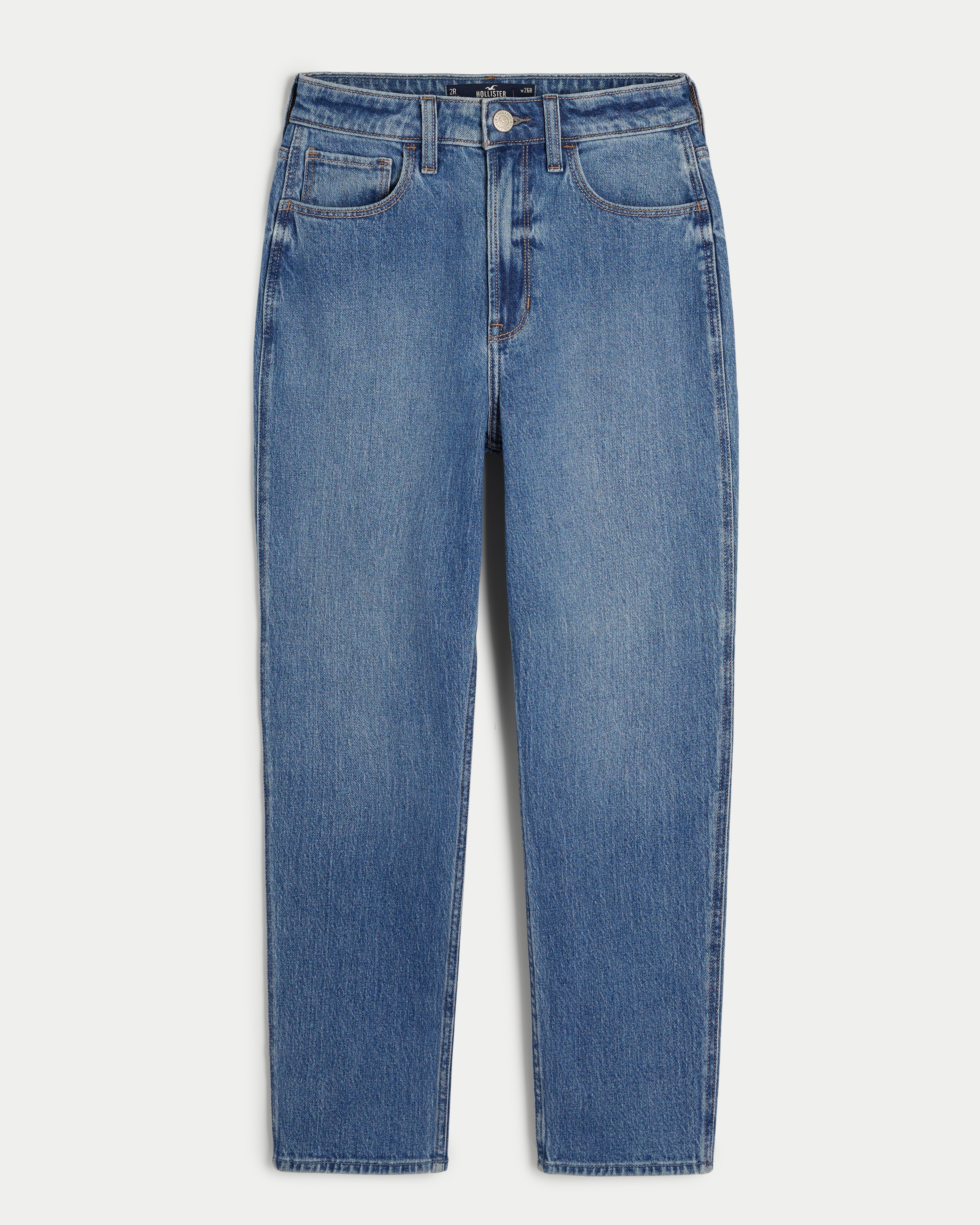 Ultra High-Rise Bright Medium Wash Mom Jeans