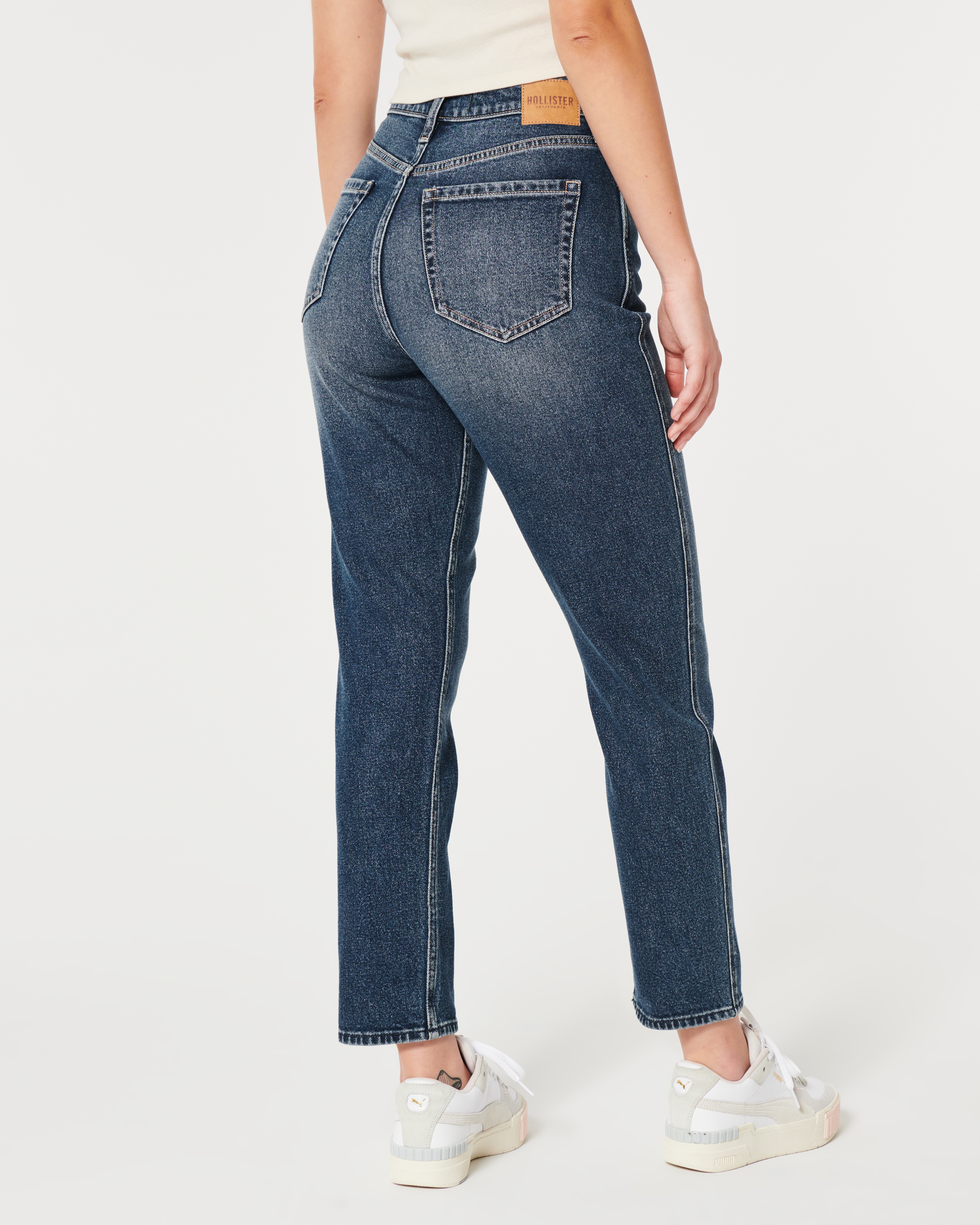 Hollister high shop rise mom jeans