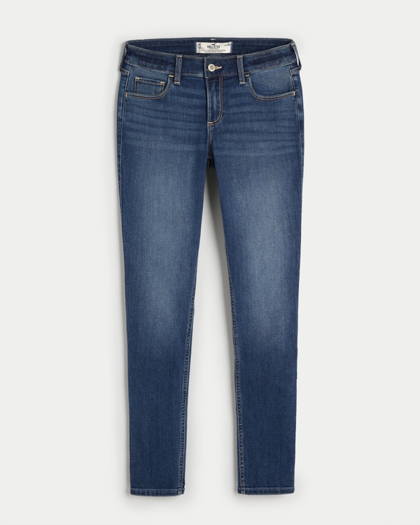 Curvy Low-Rise Dark Wash Super Skinny Jeans
