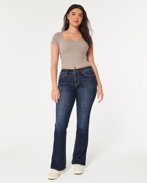 Black bootcut discount jeans hollister