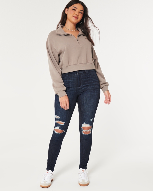 Low rise shop jean leggings hollister