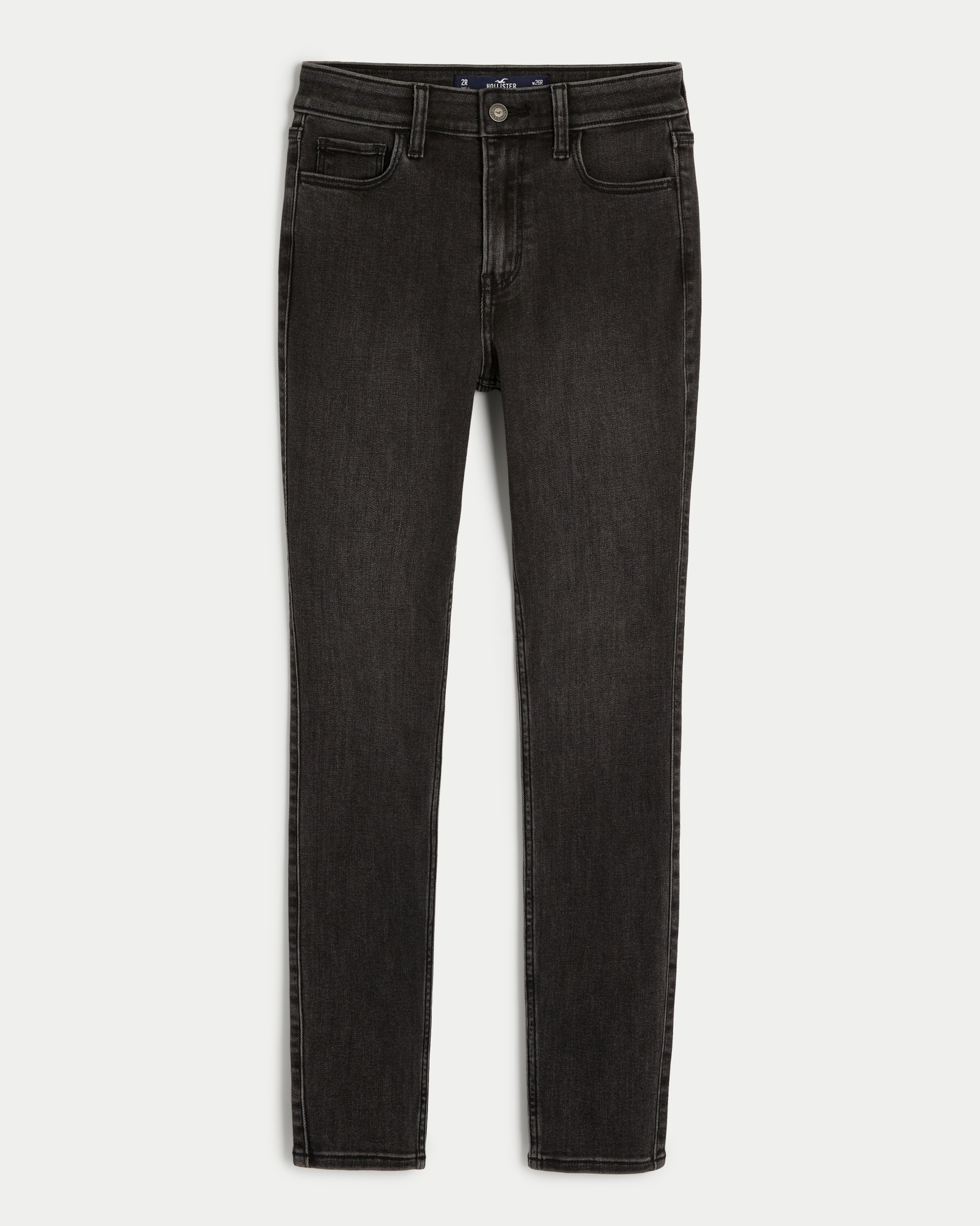 Hollister ultra high rise super skinny jeans in washed black
