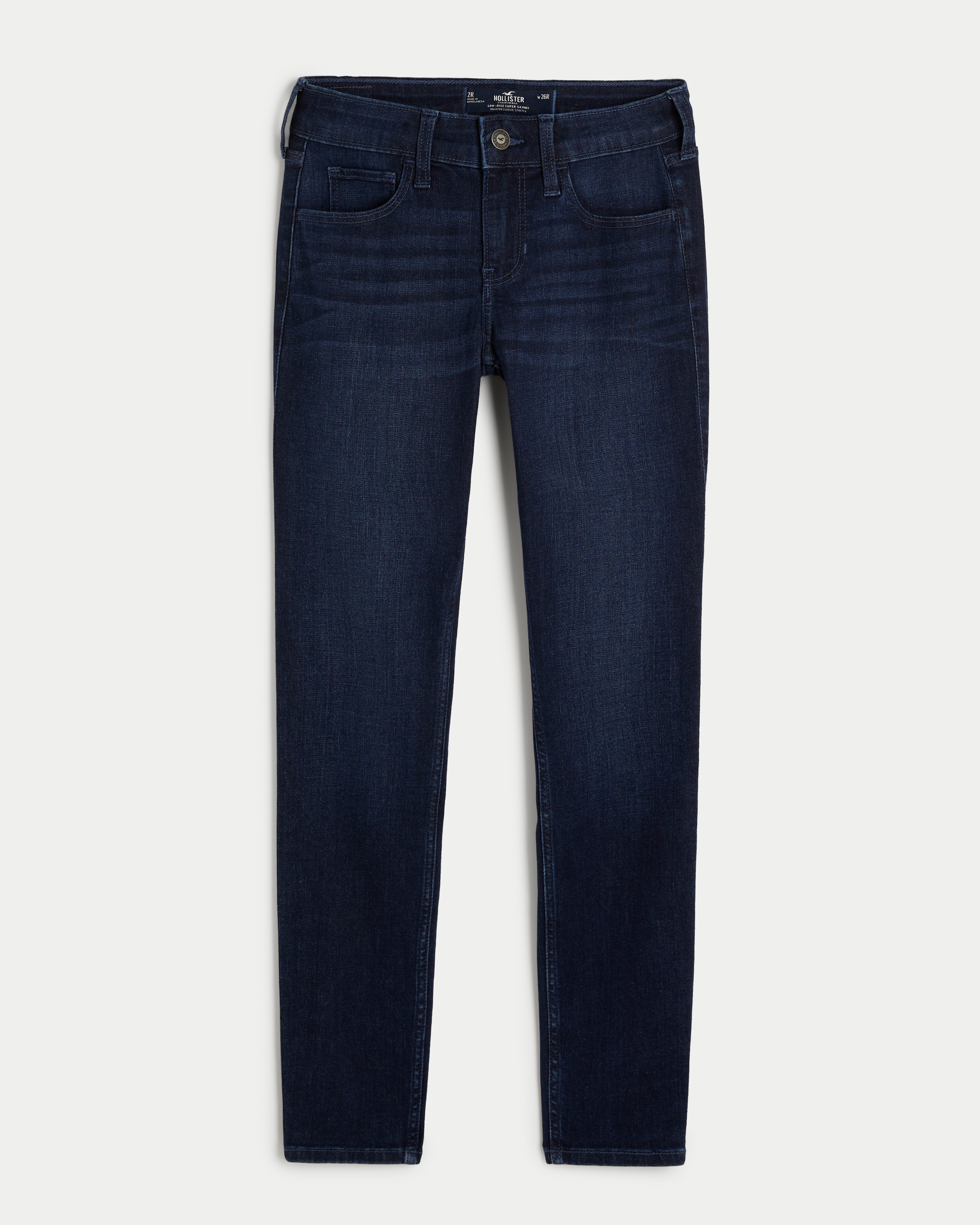 Low-Rise Dark Wash Super Skinny Jeans