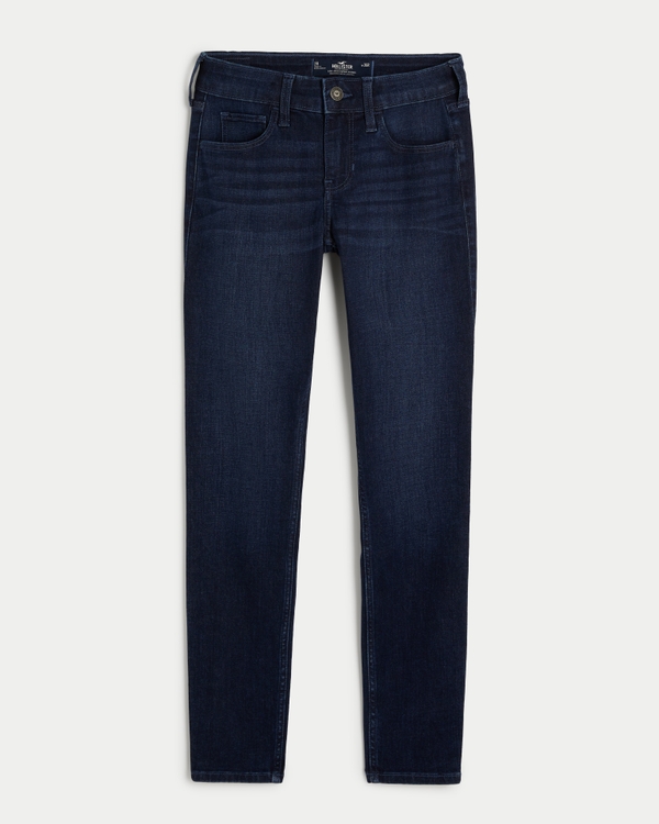 Low-Rise Dark Wash Super Skinny Jeans