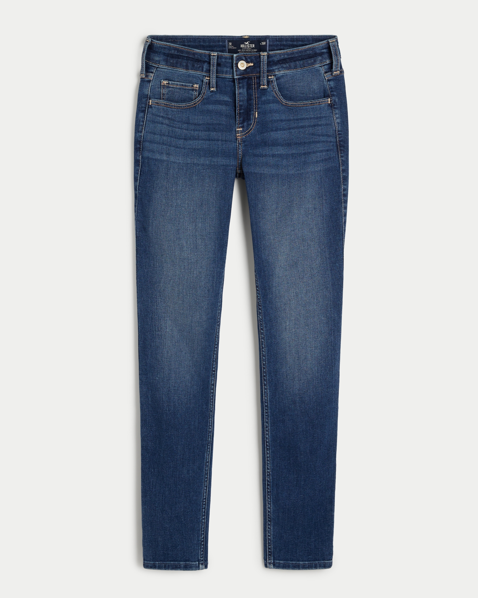 Women’s Hollister Jeans Low Rose Super Skinny Distressed Sz 7R W28 L30  Great 
