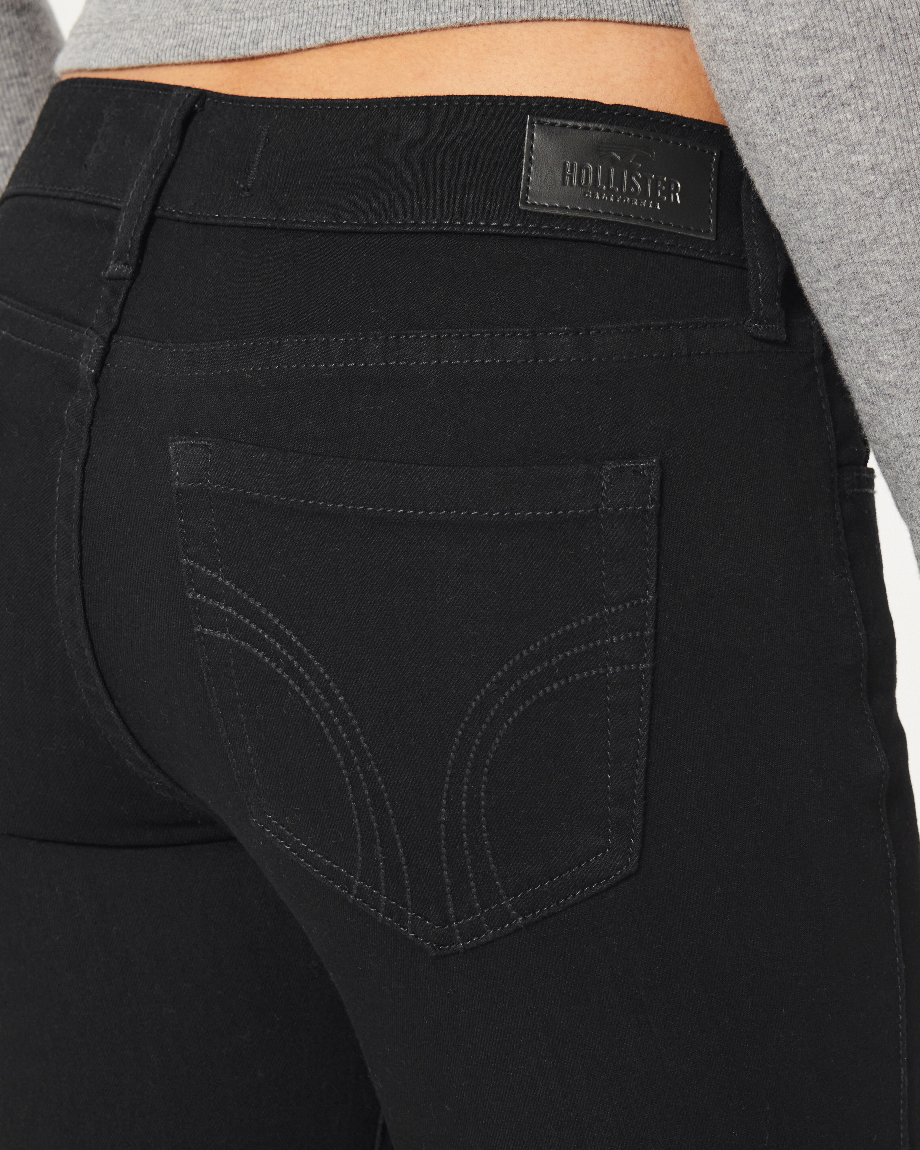 Hollister black super skinny jeans online