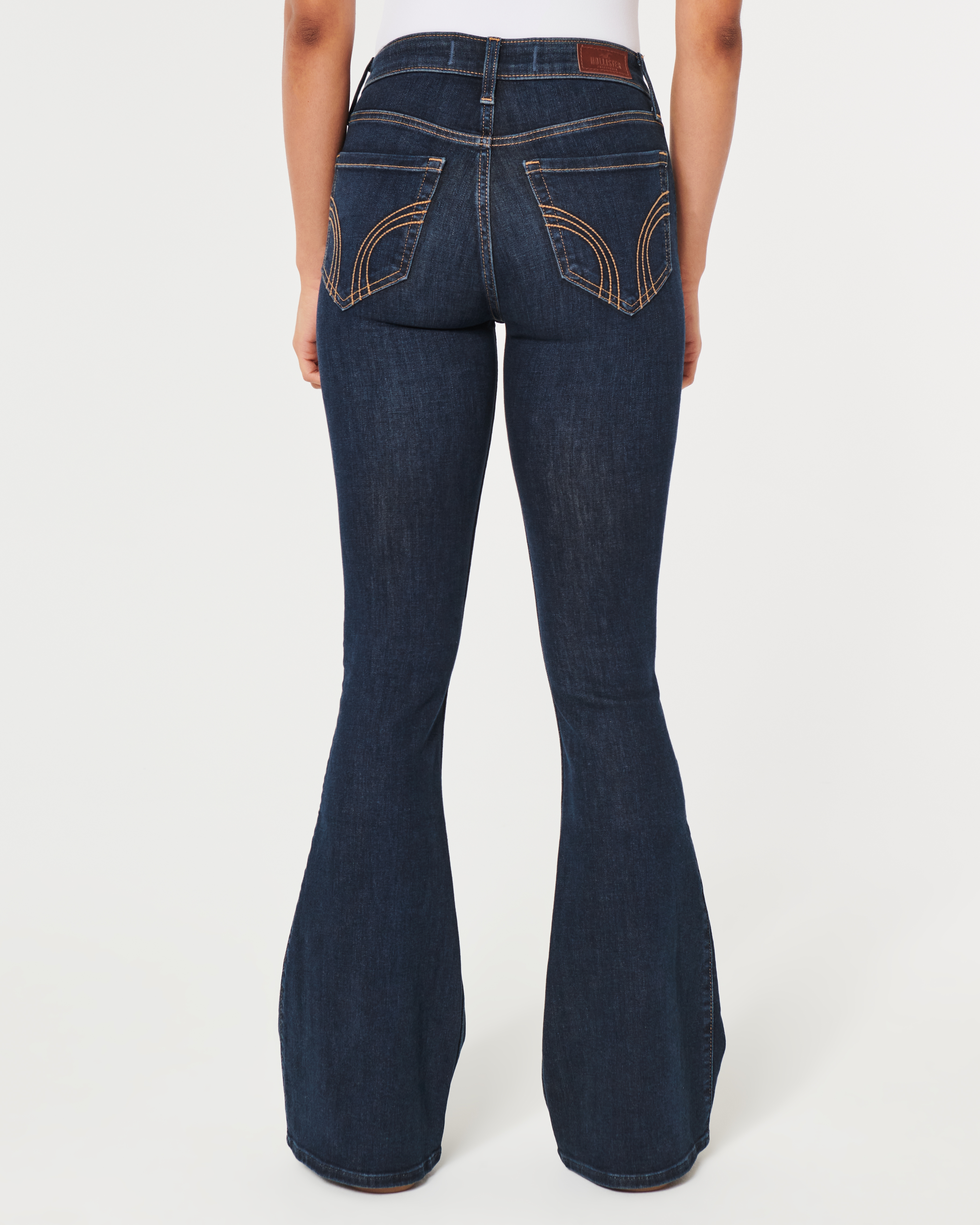 High-Rise Black Flare Jeans