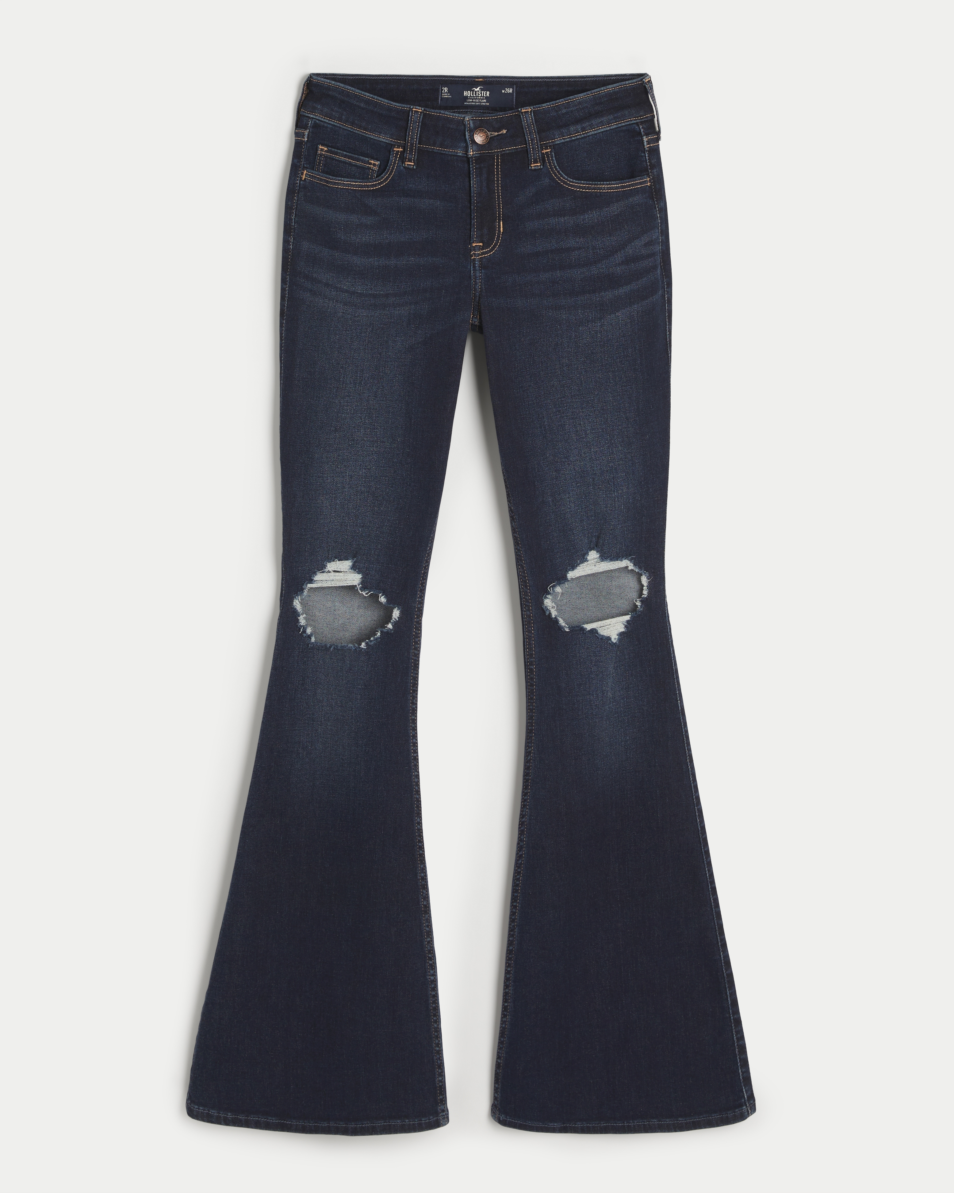 Hollister bell bottom jeans new arrivals