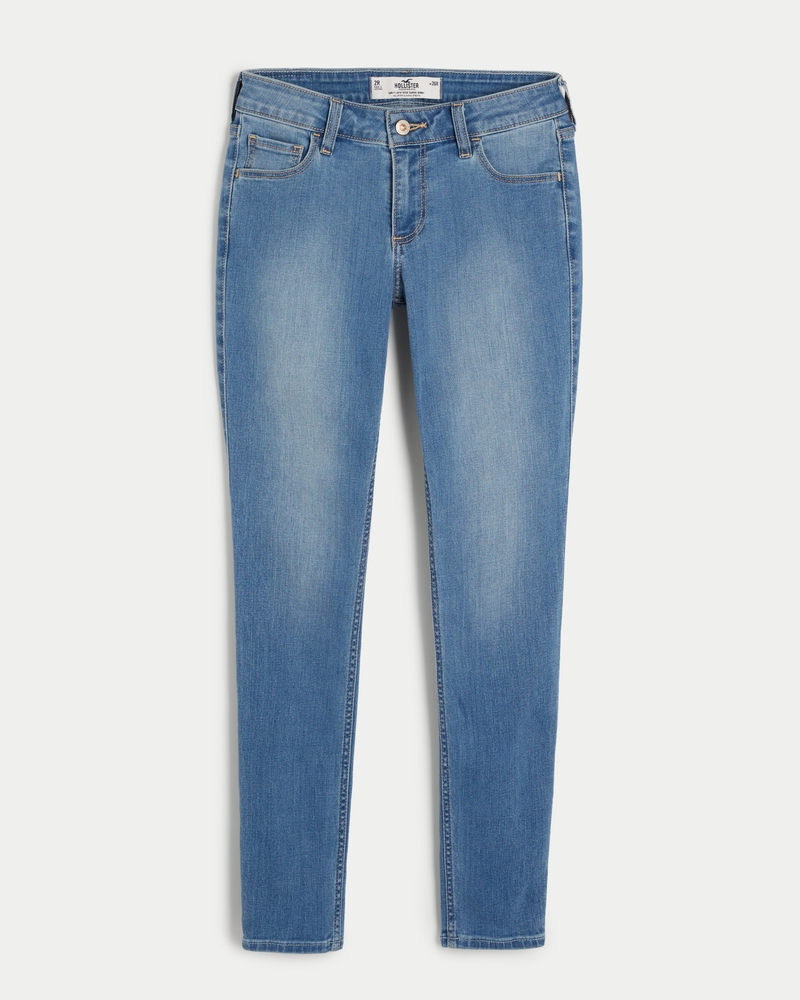 Women s Curvy Low Rise Medium Wash Super Skinny Jeans in Light Medium Wash Size 18 R 19 R 34W from Hollister