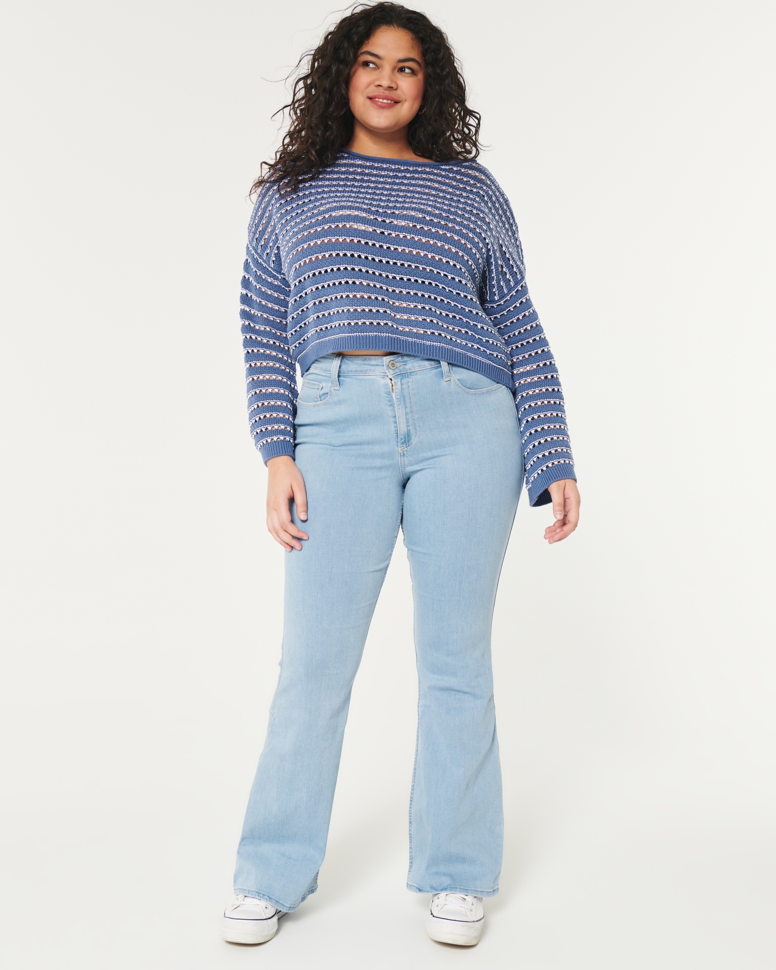 The Janie Flare Jeans in Medium Wash - Curvy