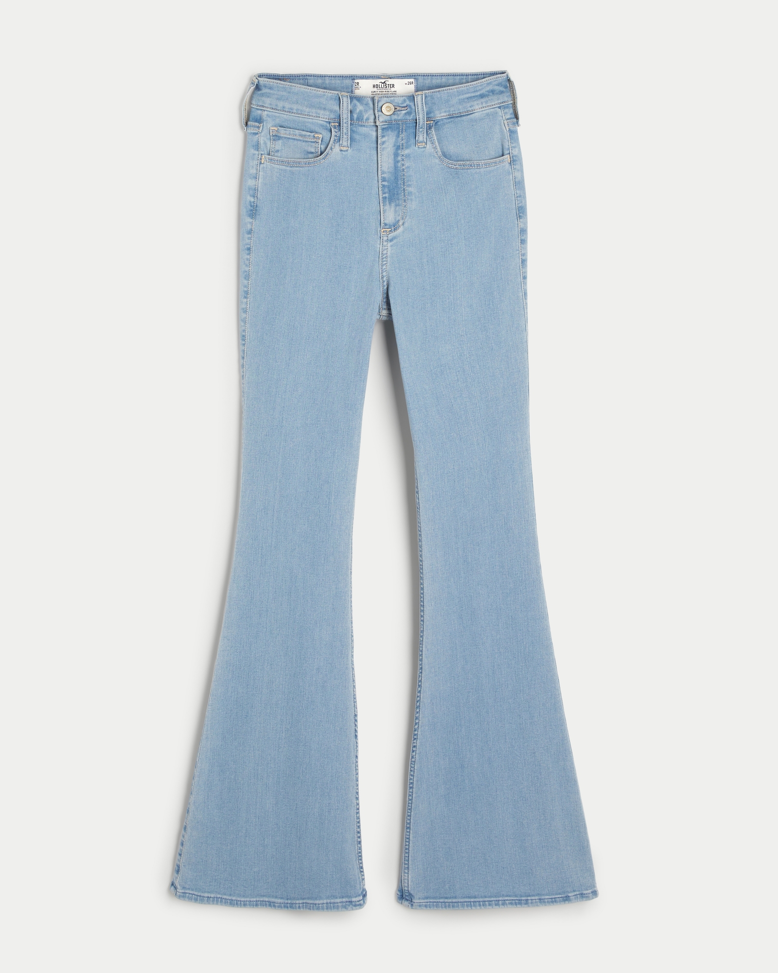 Women's Curvy High-Rise Medium Wash Vintage Flare Jeans