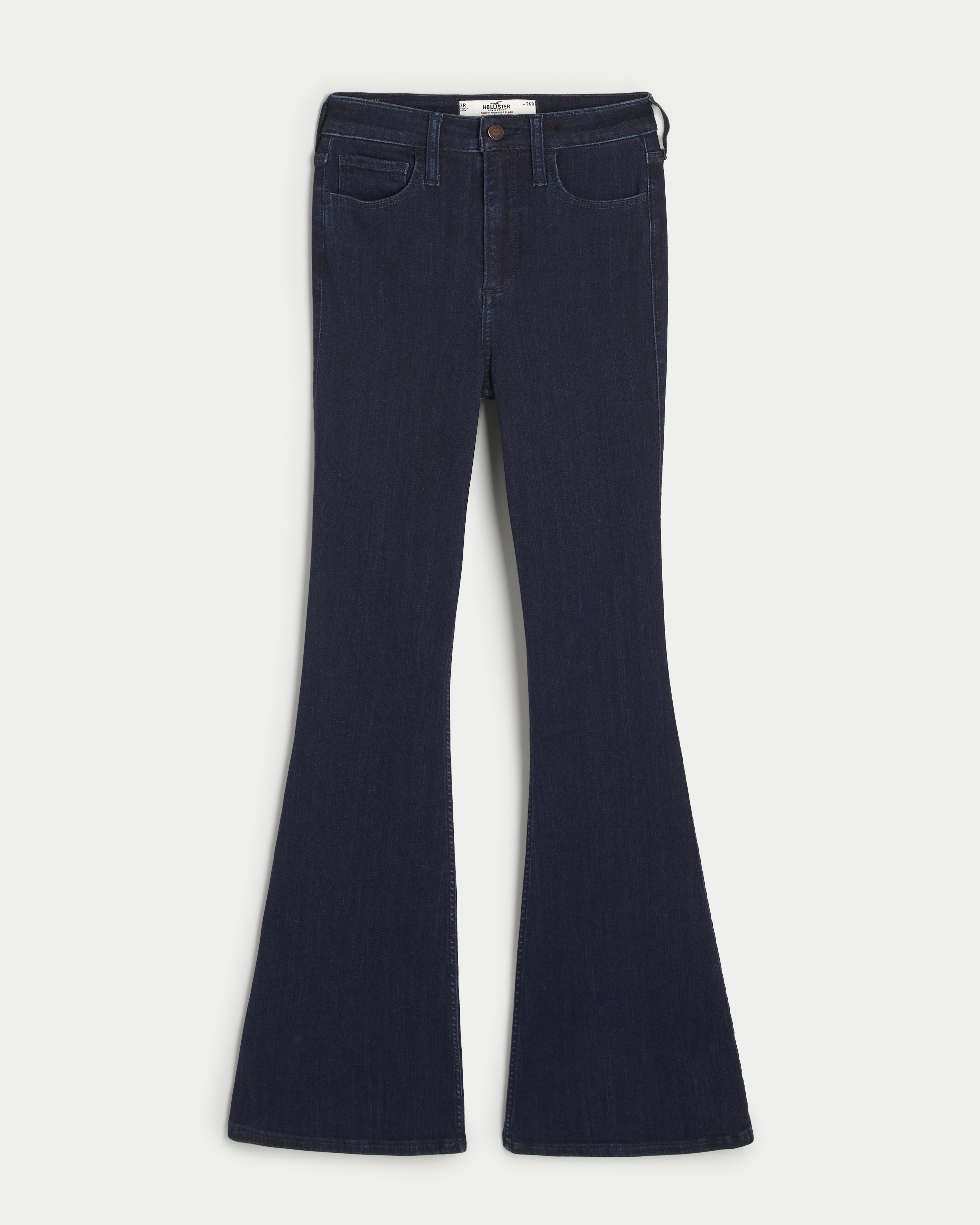 High waisted dark wash best sale flare jeans