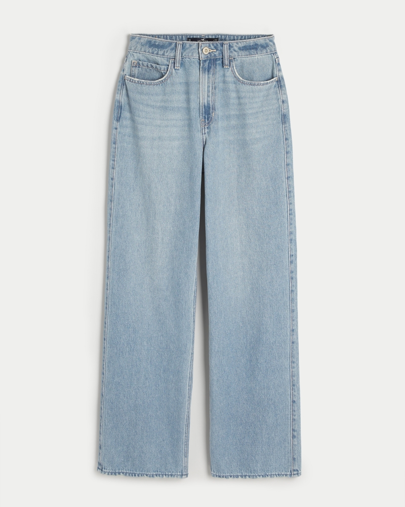 Ultra High-Rise Medium Wash Baggy Jeans