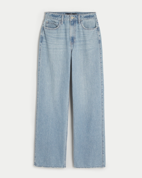 Women's Ultra High-Rise Medium Wash Baggy Jeans | Women's Clearance ...