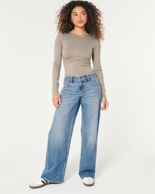 Las mejores ofertas en Hollister Alto Jeans para De mujer