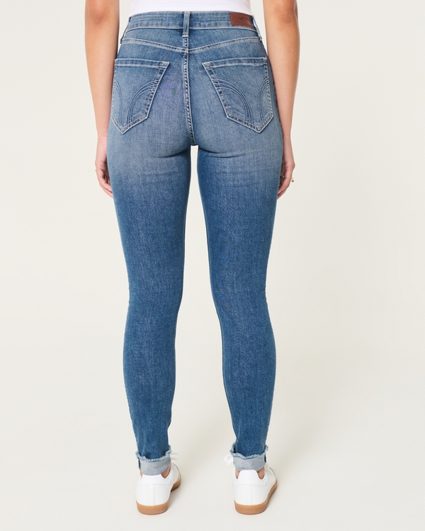 Curvy High-Rise Medium Wash Super Skinny Jeans