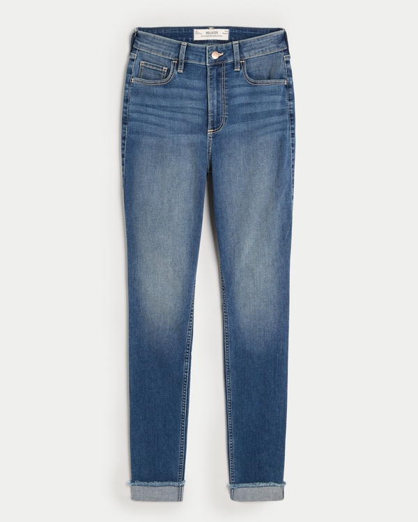 Curvy High-Rise Medium Wash Super Skinny Jeans