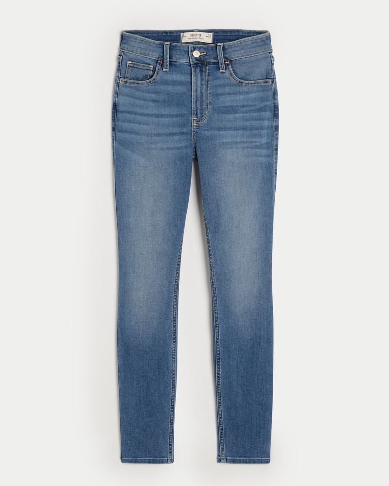 High-Rise Medium Wash Super Skinny Jeans