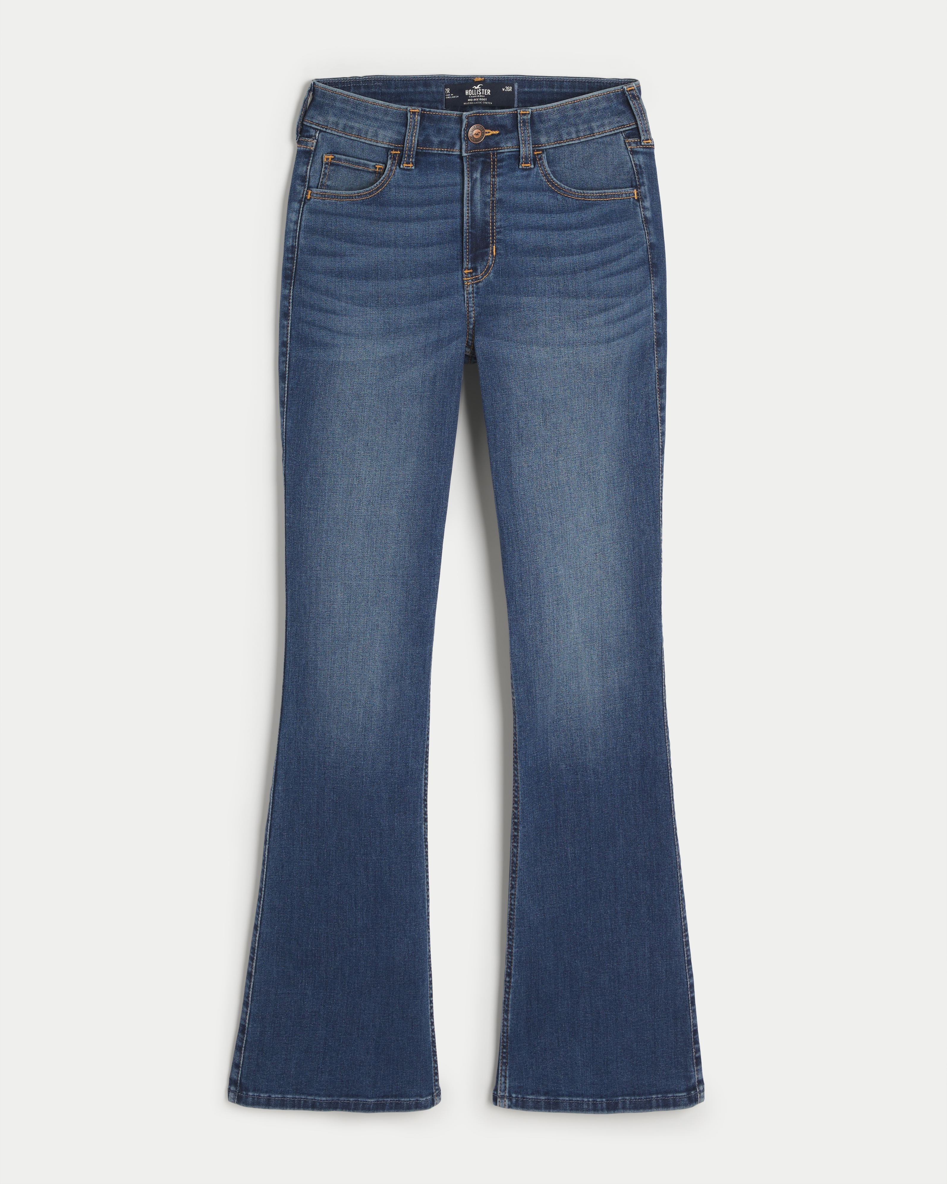 Mid Rise Medium Wash Boot Jeans