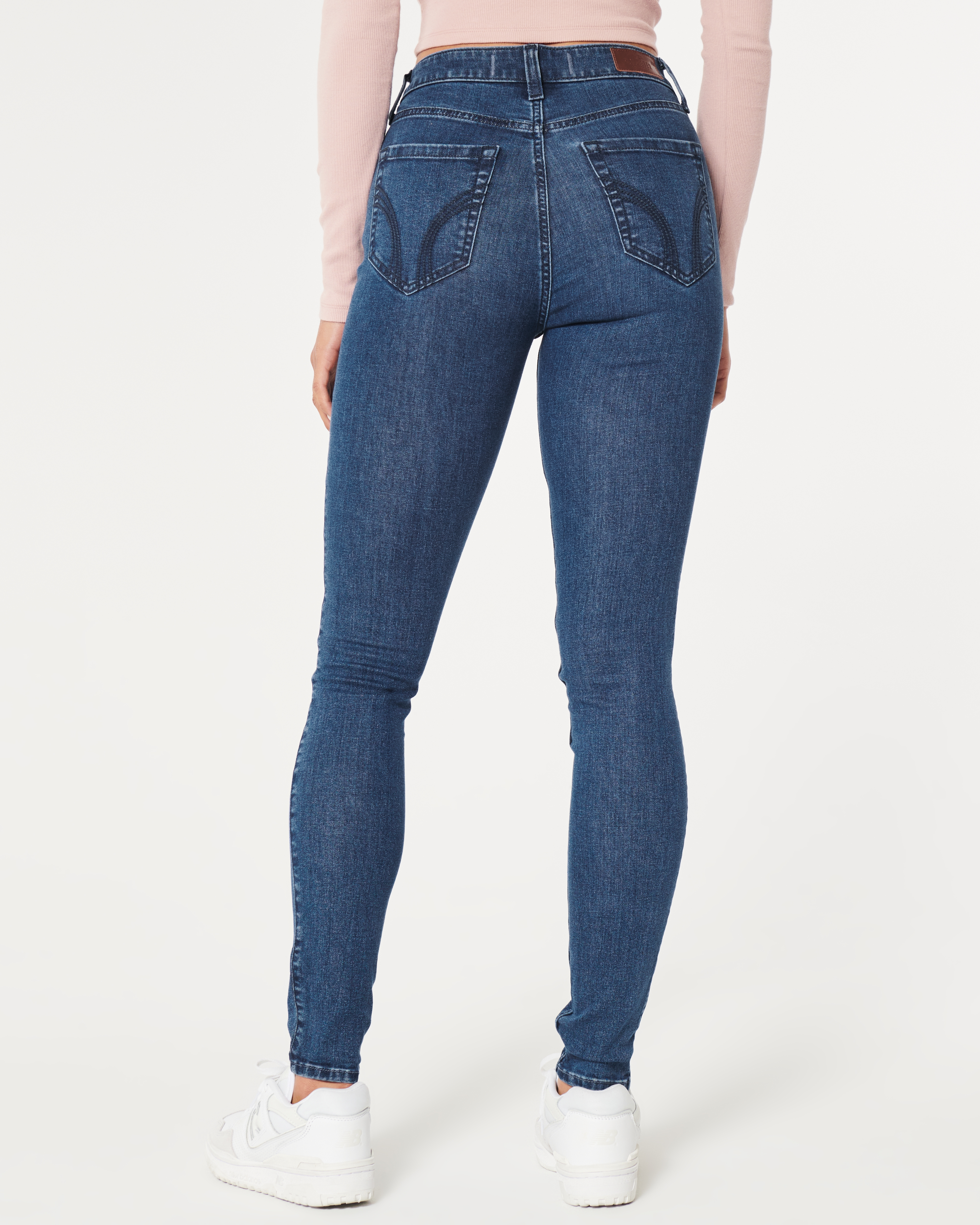 Hollister ultra high rise super skinny jeans best sale