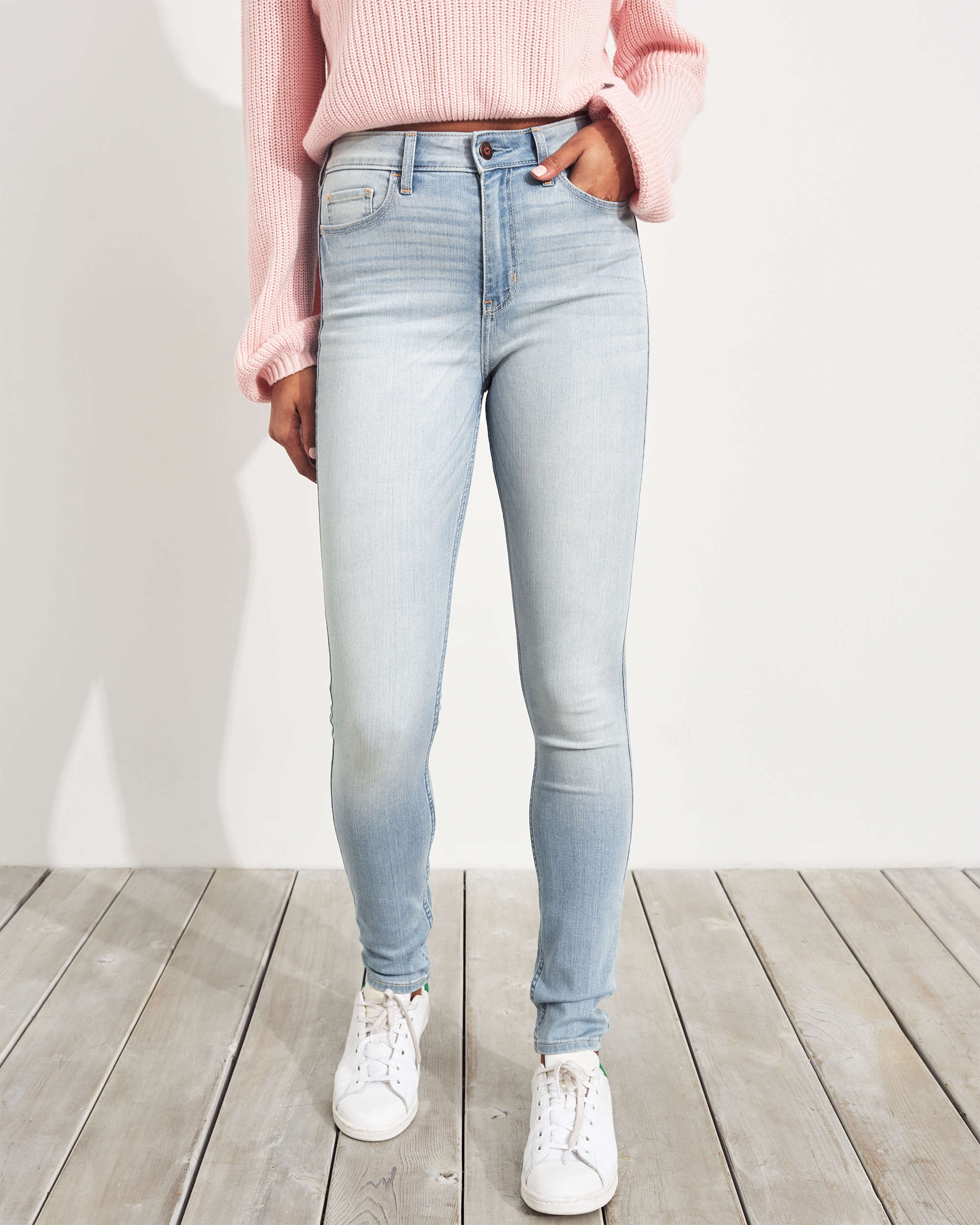 hollister super skinny high rise jeans