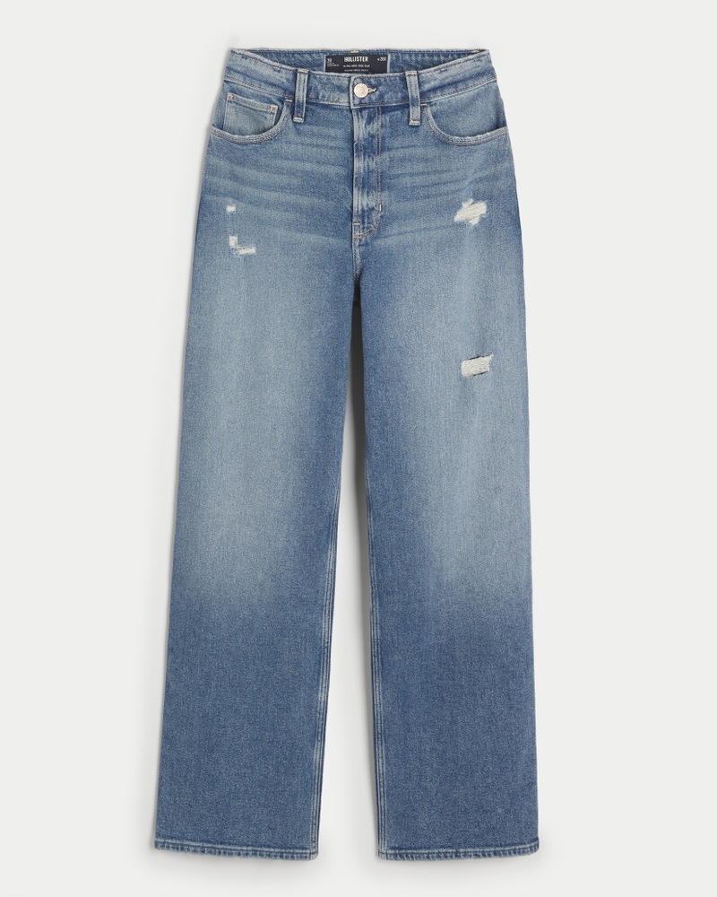 Hollister Ultra High-rise Jeans Blue Size 8 - $12 (70% Off Retail) - From  Ashleigh