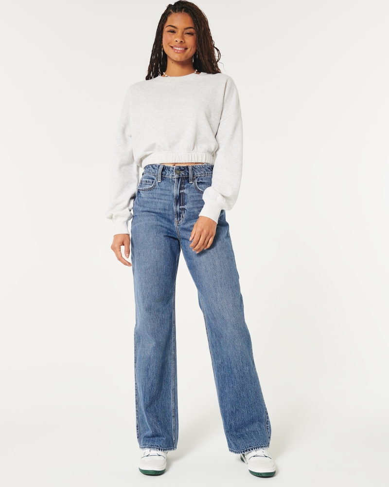 Low-Rise Dark Wash Embroidered Boot Jeans