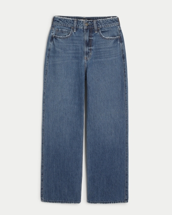 Women's Ultra High-Rise Medium Wash Baggy Jeans | Women's Bottoms ...