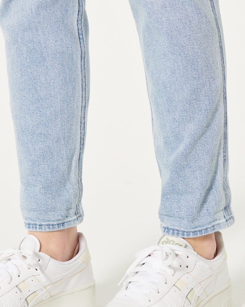 Ultra High-Rise Light Wash Mom Jeans