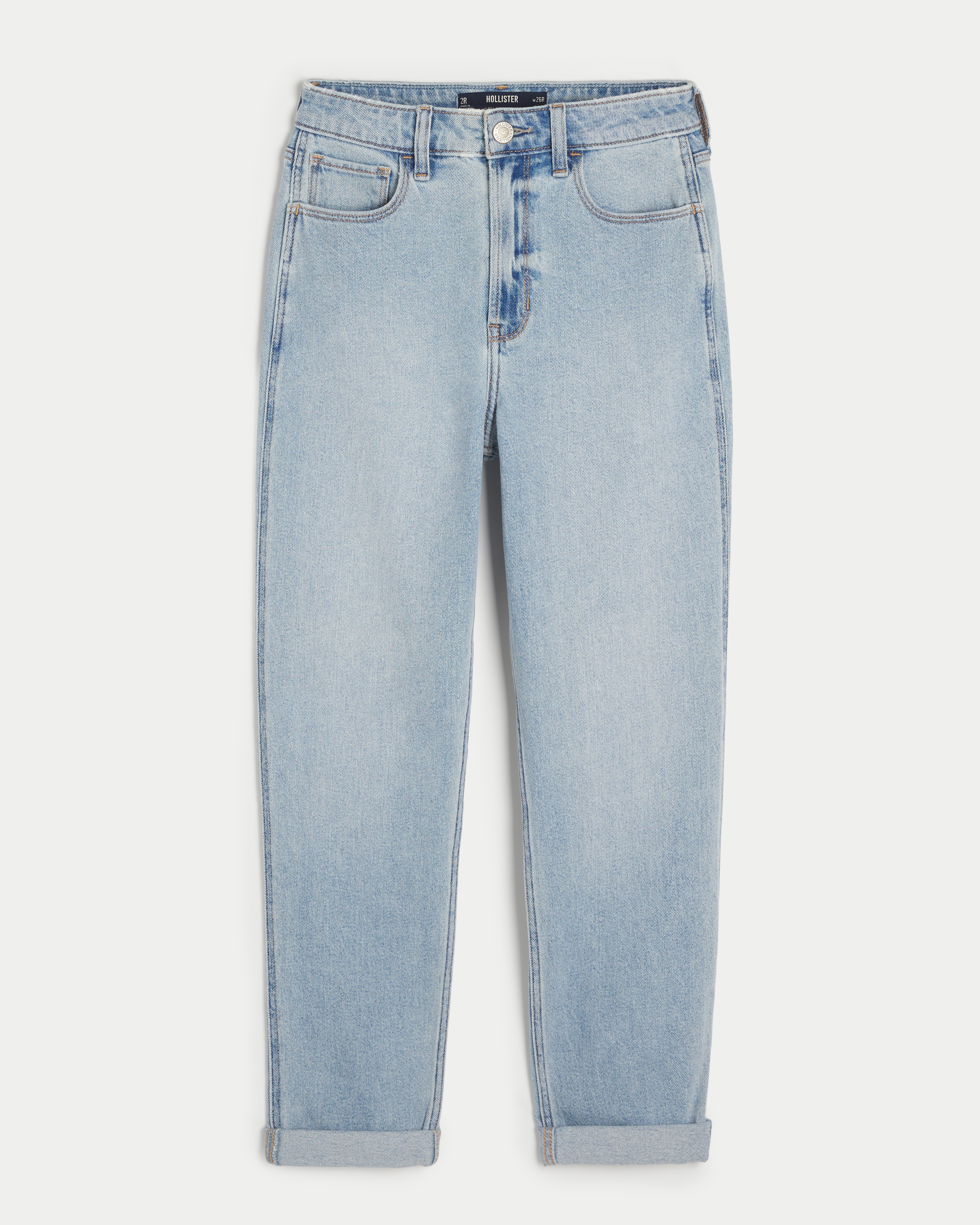 Hollister ultra high rise best sale mom jeans