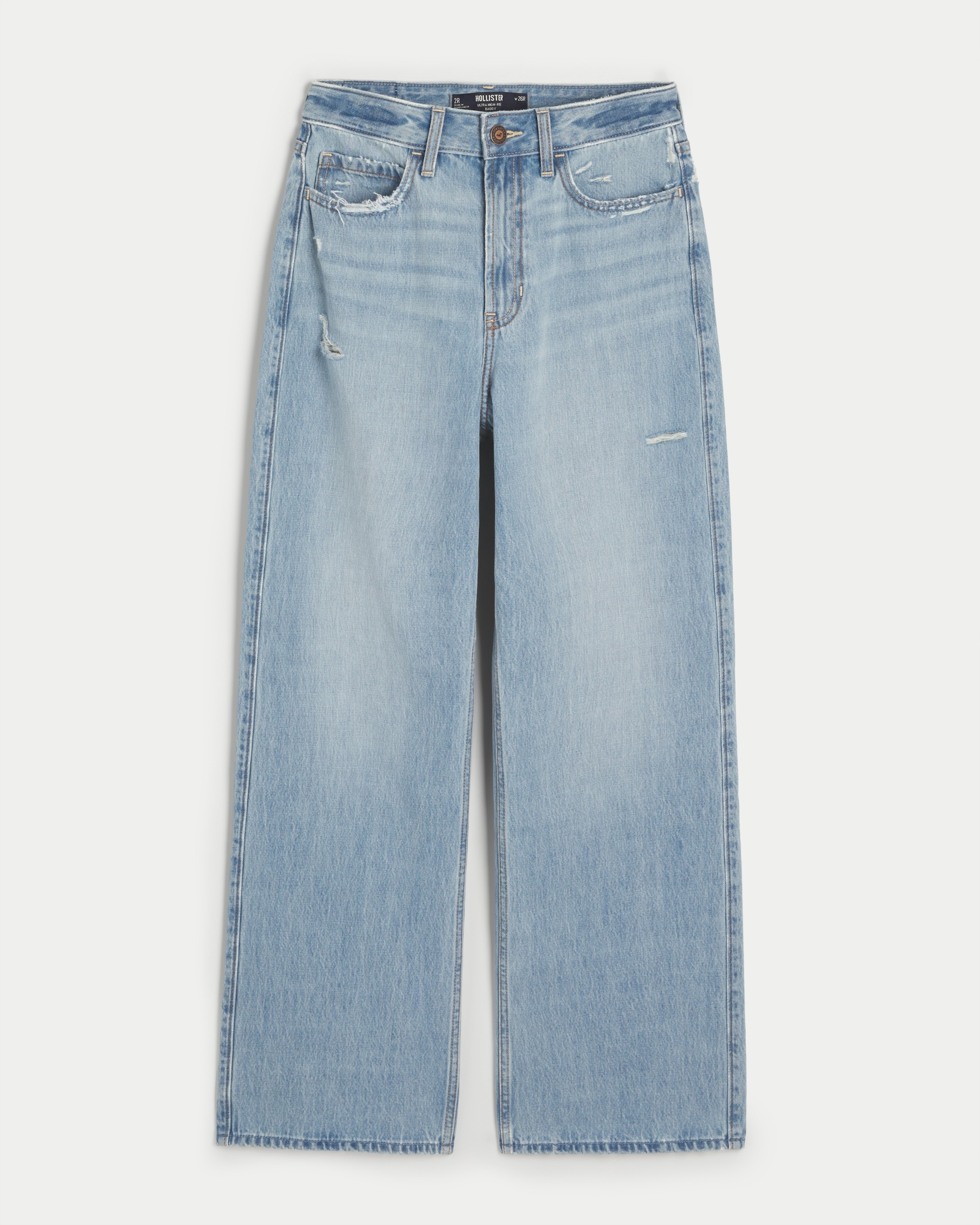 94 Baggy Wide Leg Women Jeans - Medium Wash