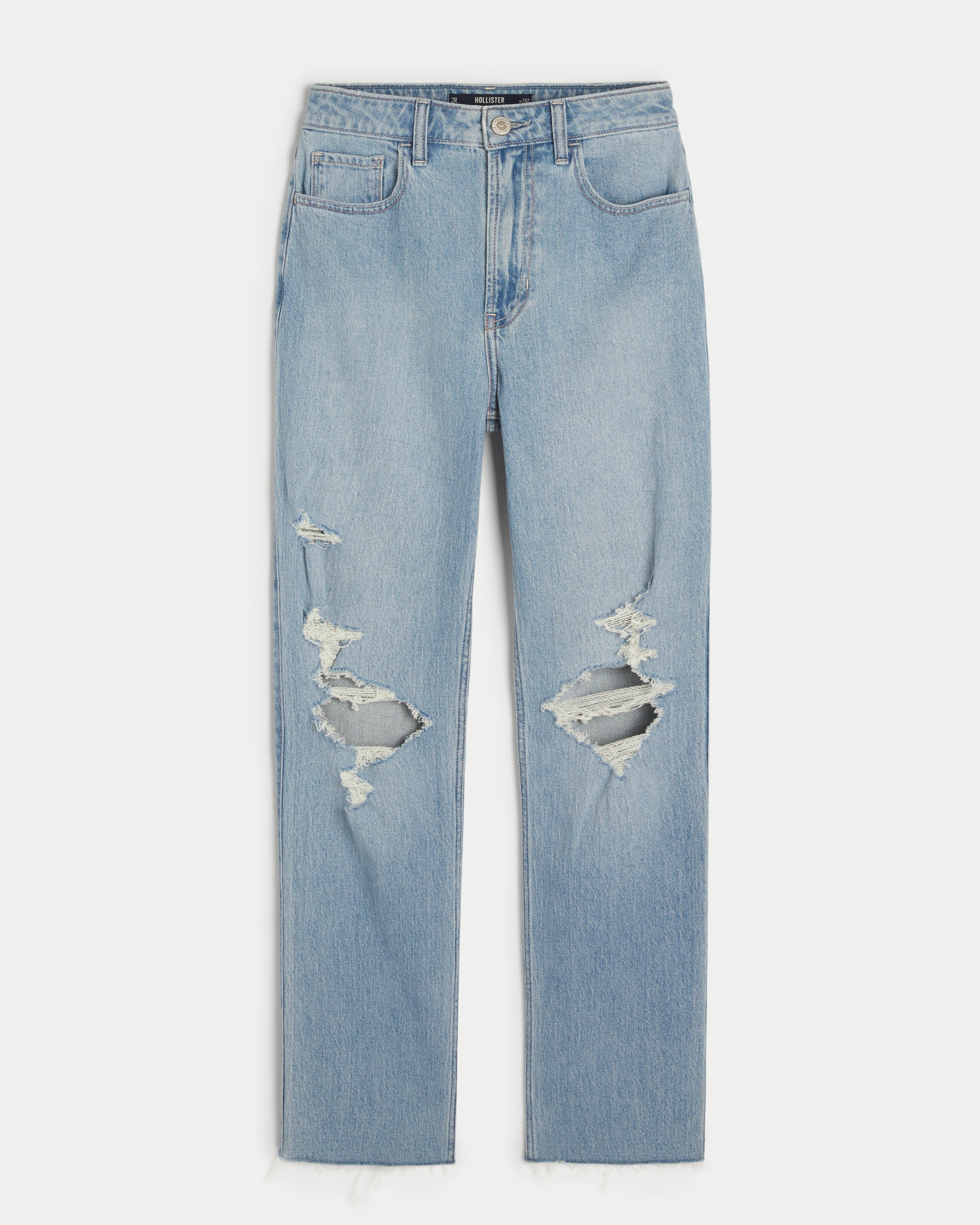 Hollister light hot sale wash jeans